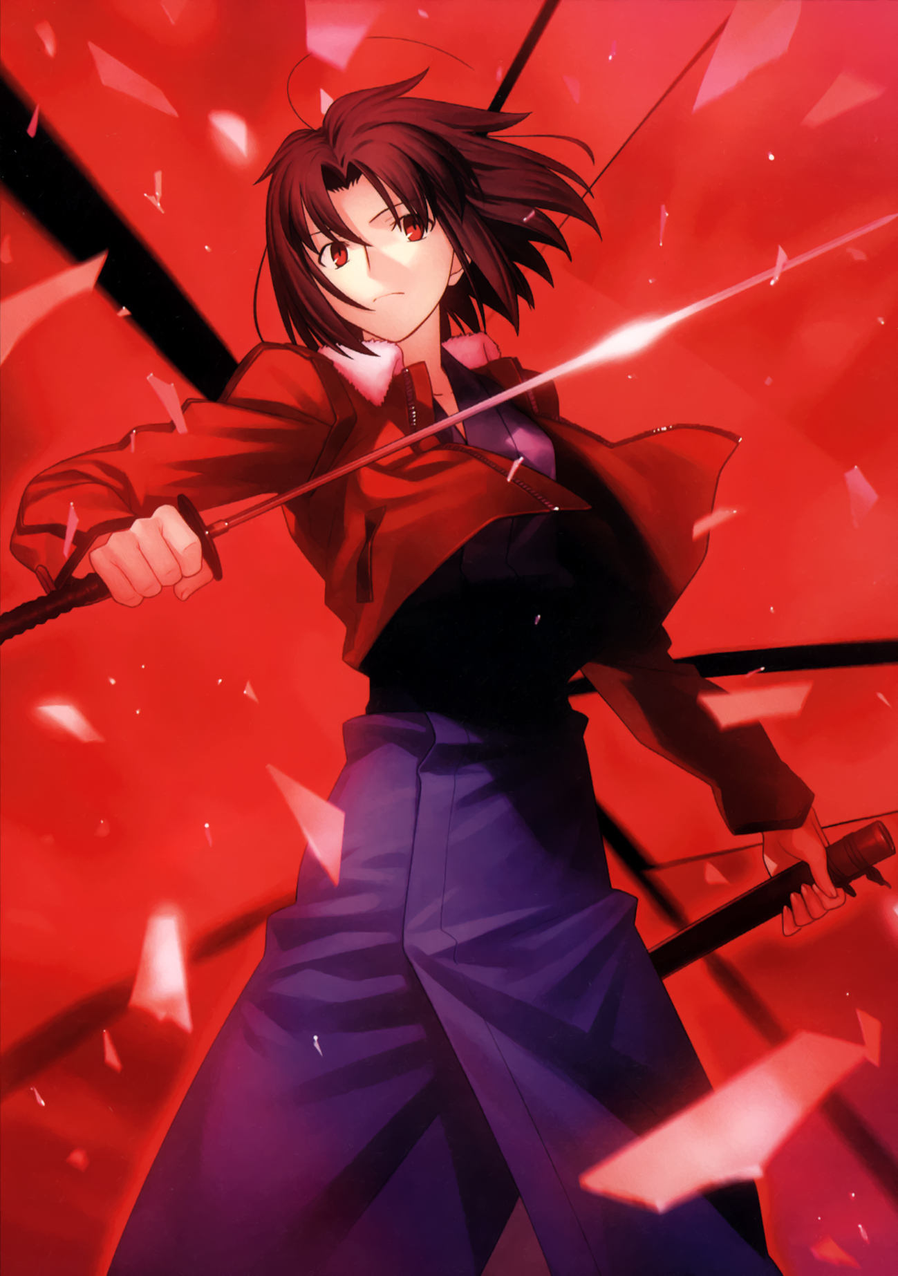 1299x1846  Ryougi Shiki - Kara no Kyoukai - Zerochan Anime Image Board