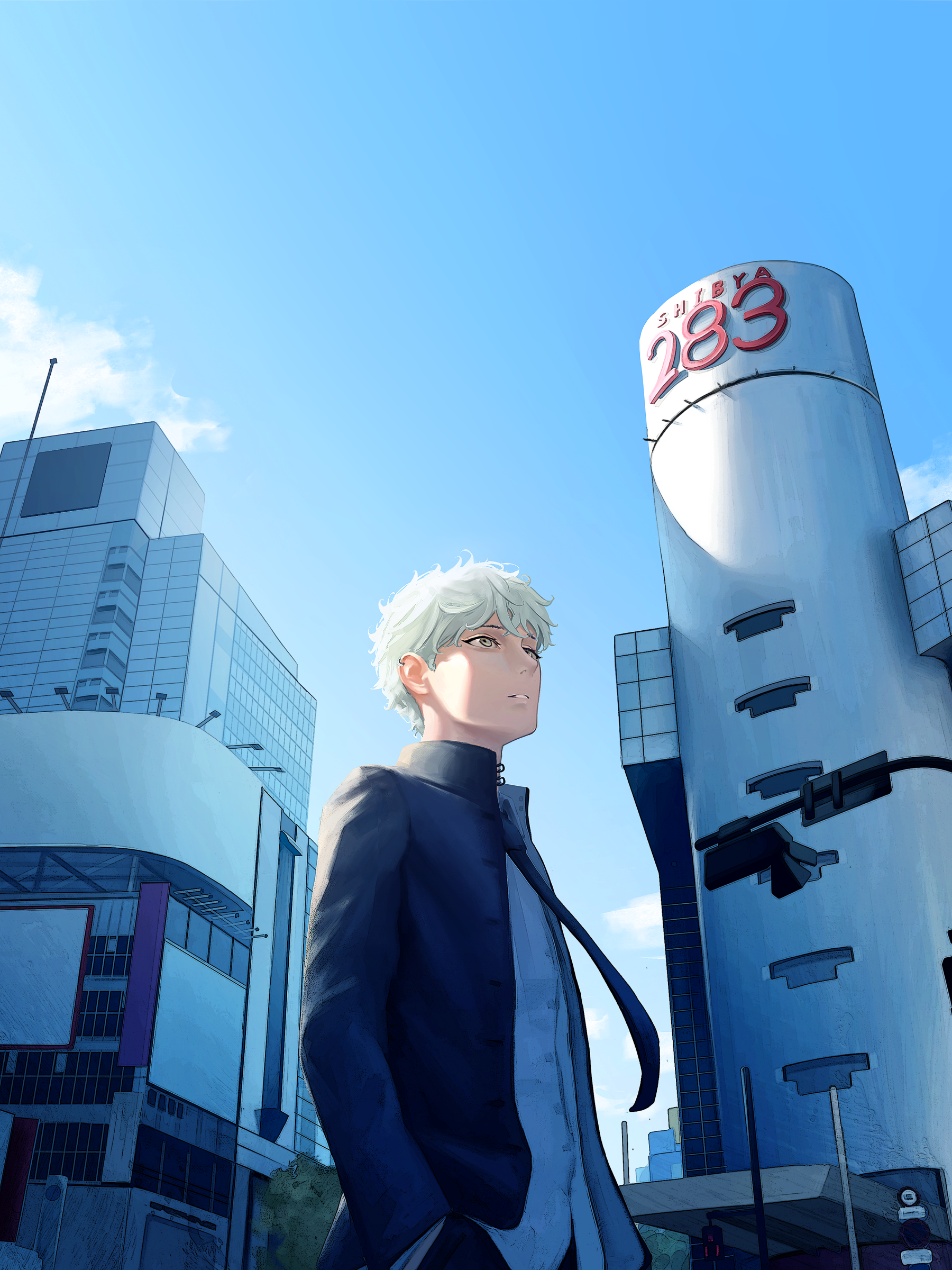 1800x2400  blue, Cloud, Sky, Anime, Anime, Anime, Hd Phone Pape Saltepe 