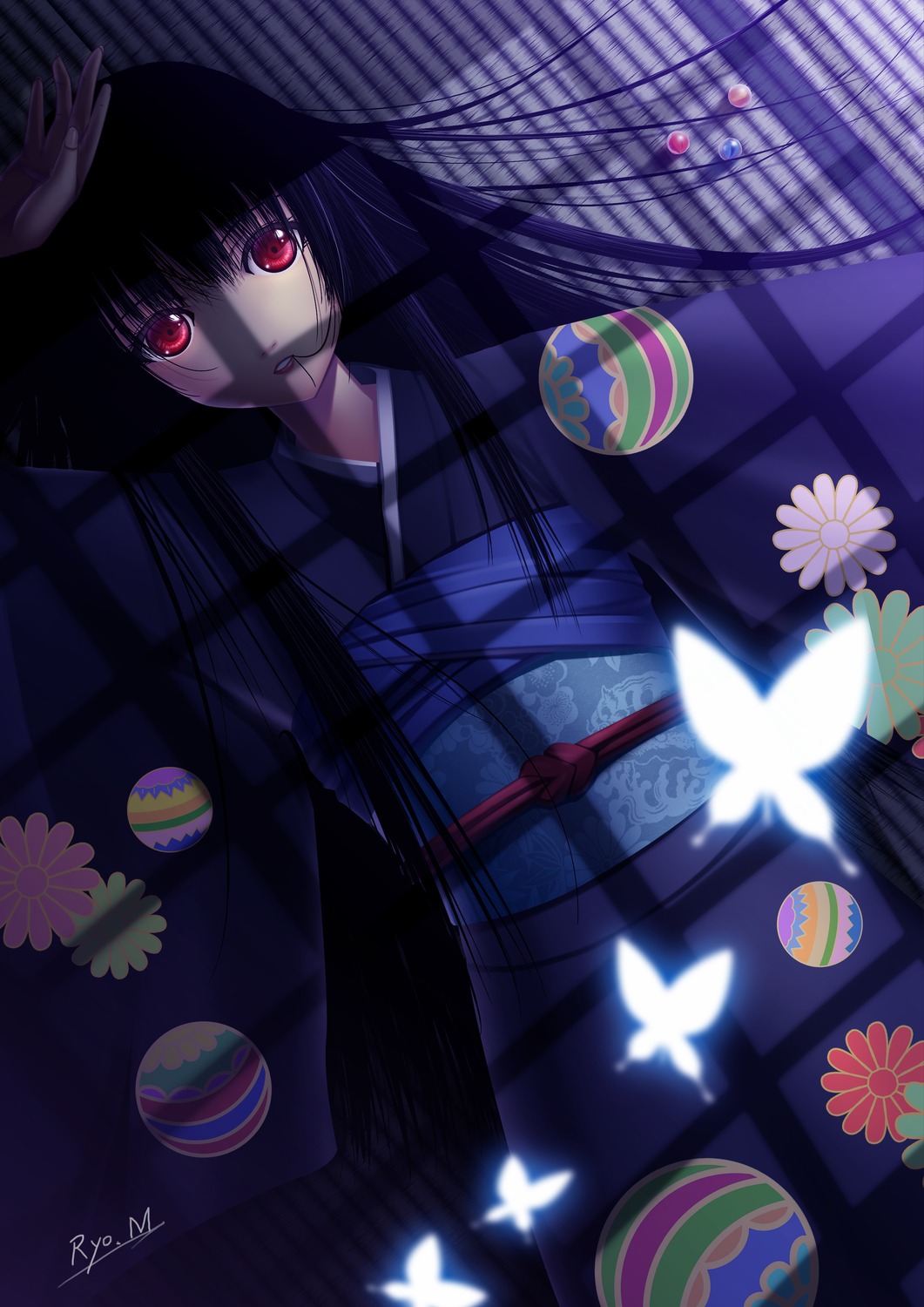 1061x1500  enma ai jigoku shoujo kimono minazuki ryou на We Heart It