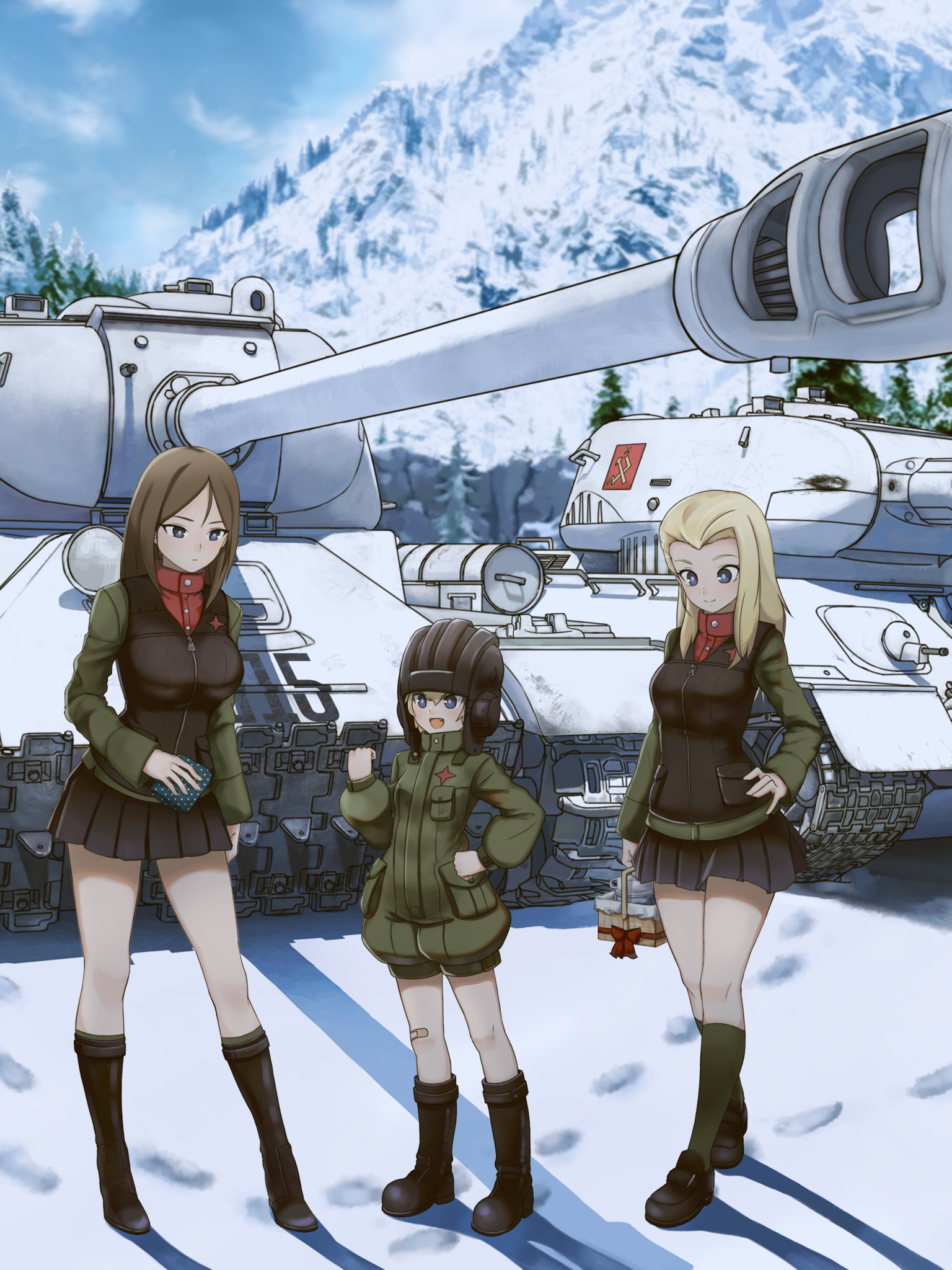 1536x2048 Anime Girls und Panzer - Mobile Abyss