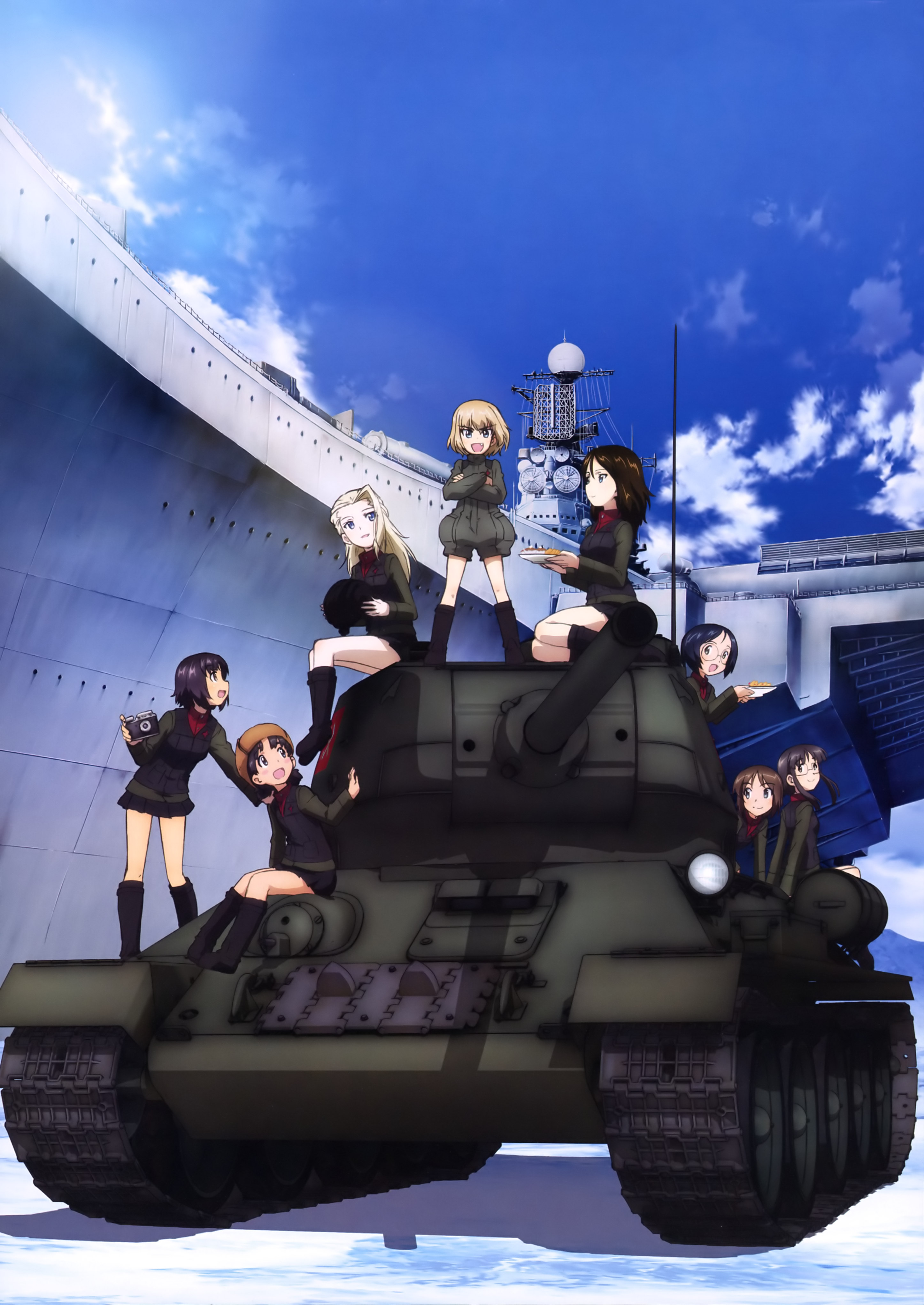 2892x4083 Anime Girls und Panzer - Mobile Abyss