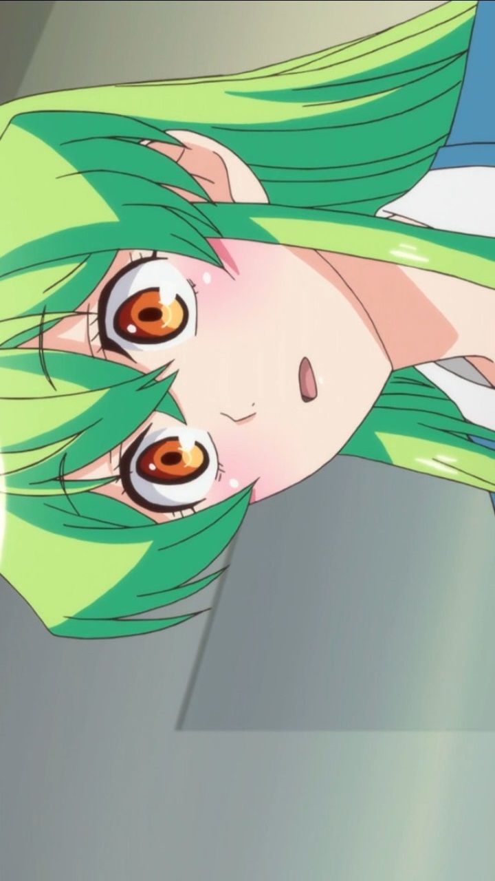 720x1280  Download 1600x2560 Youko Shiragami, Jitsu WA Watashi WA, зеленые волосы, профиль просмотр обоев для Google Nexus 10