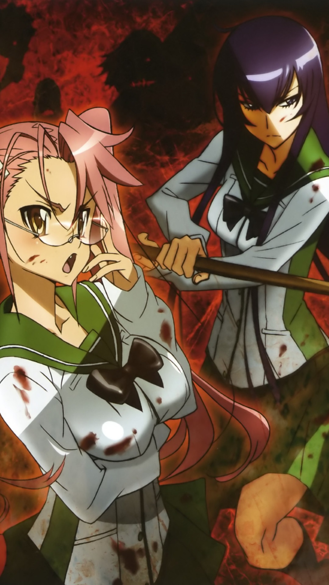 1080x1920   Highschool из обоев Saeko Busujima - Saeko Busujima - 1080x1920 Обои - Teahub.io 