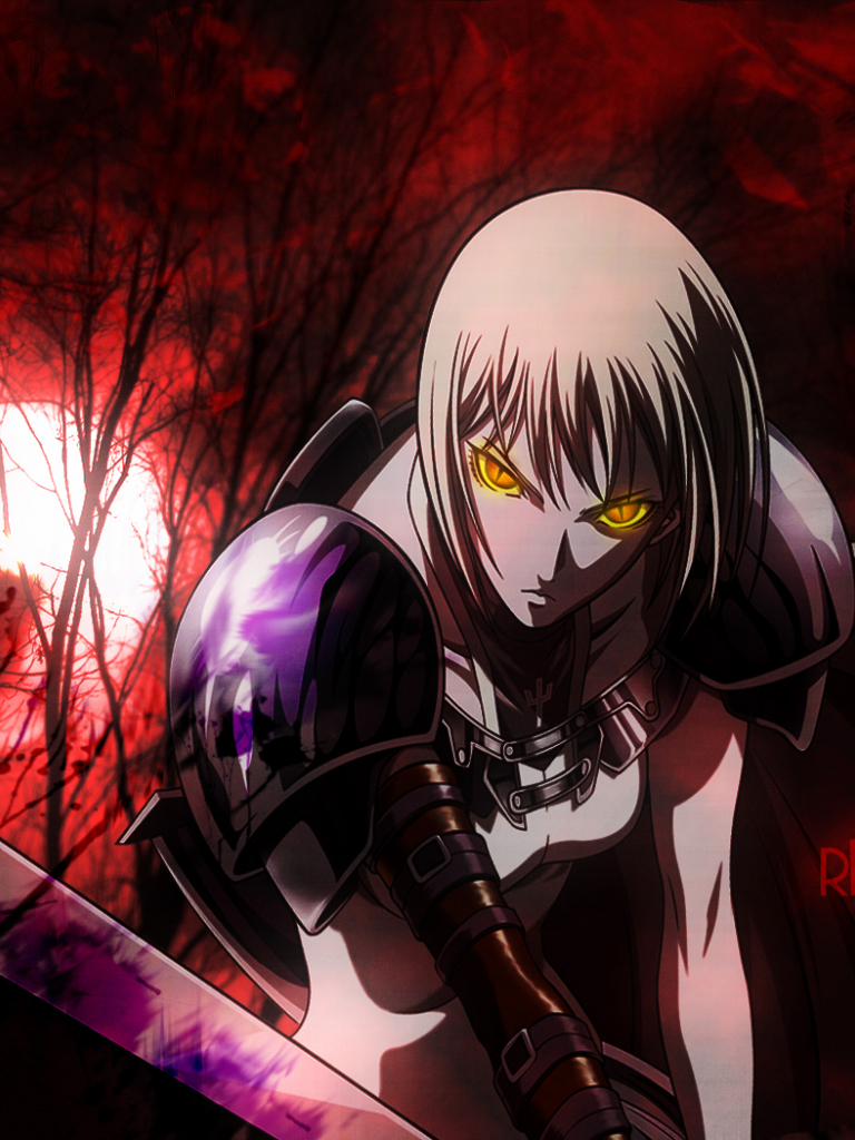 768x1024   Обои: Anime Claymore, аниме -девушки, женщины с мечами, маленькие сиськи, короткие волосы, 2d, Clare, светлые волосы, броня, фанат 1920x2684 - Homerjay - 1750855 - HD обои - Wallhere