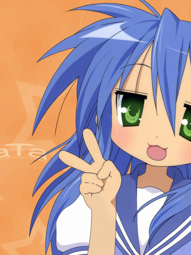 768x1024  free Скачать Lucky Star Wallpaper HD [1920x1080] для вашего рабочего стола, Mobile \ U0026 Tablet | Исследуйте 89+ Lucky Star Conata Wallpapers | Счастливая звезда Konata обои, Lucky Star Wallpaper, Lucky Star Founal Founal
