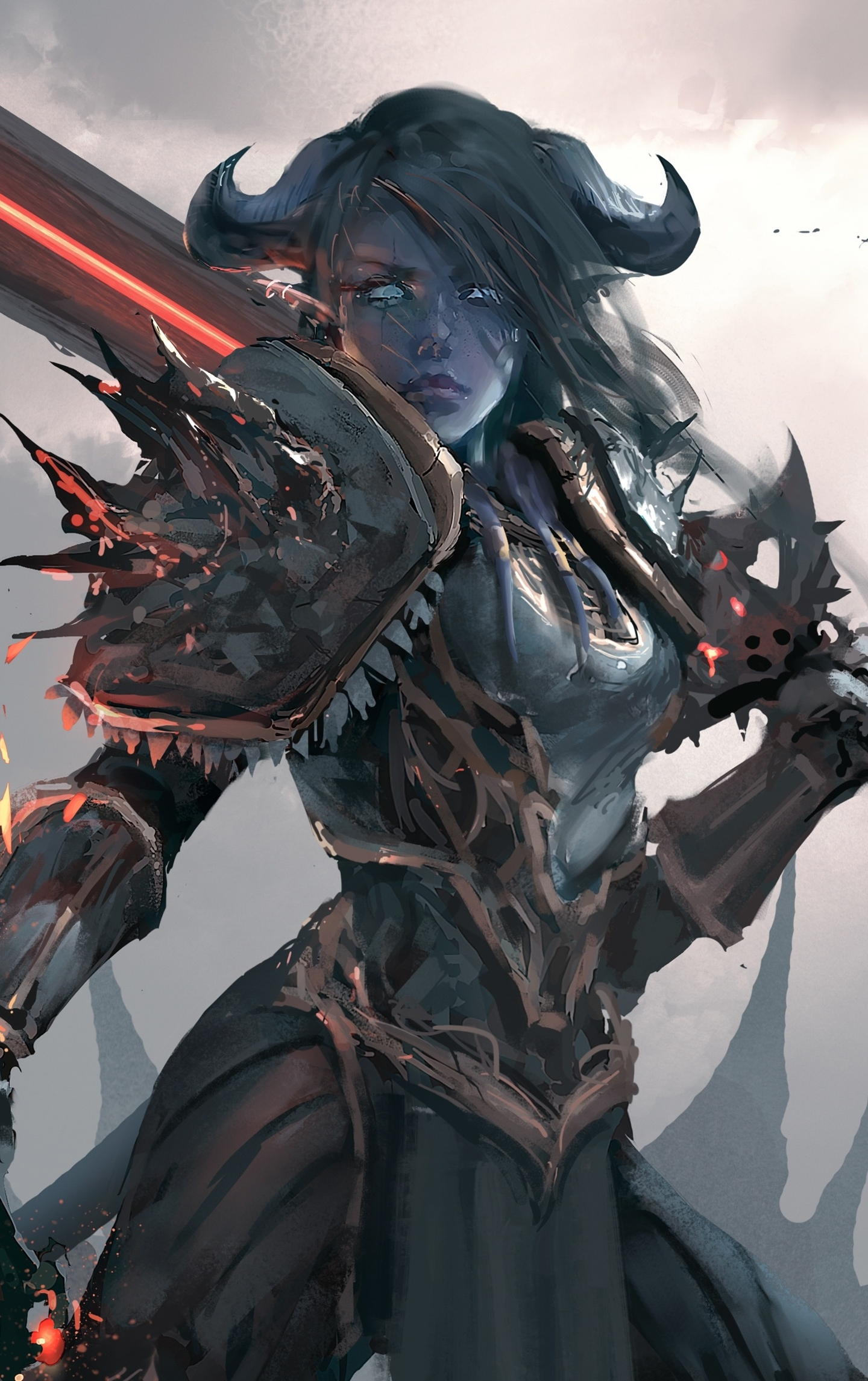 1440x2289 Скачать обои 1440x2560 world of warcraft artwork woman warrior qhd samsung galaxy s6 s7 edge note lg g4 1440x2560 hd изображение фон 8784