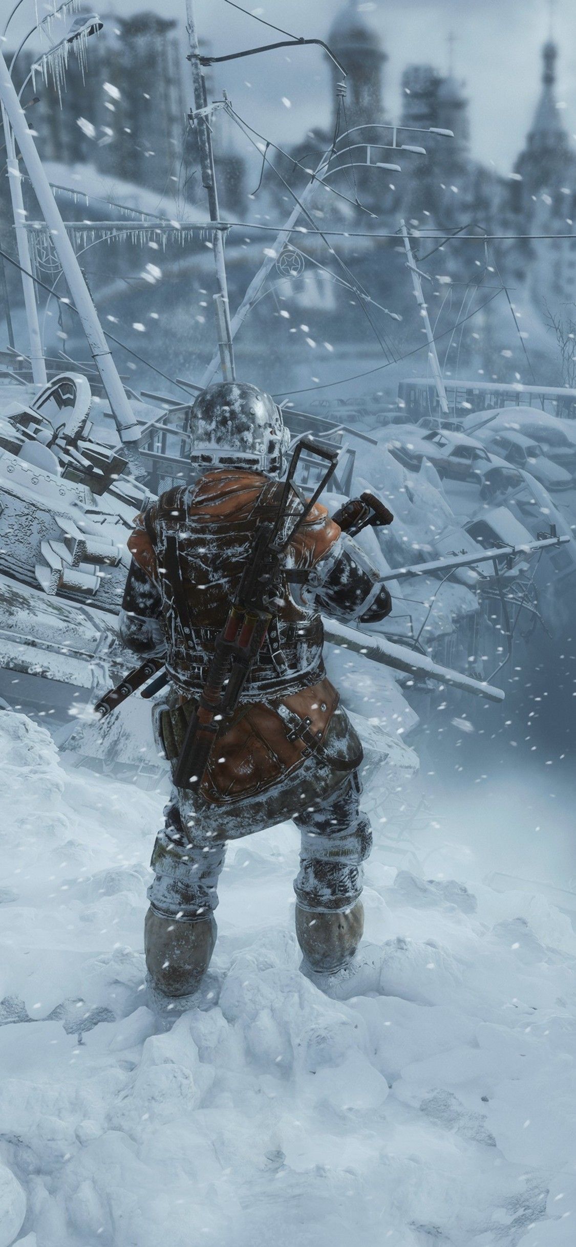 1125x2436 Бесплатно Скачать обои Metro Exodus Iphone | Метро последний свет Постапокалиптическое искусство Метро 2033 