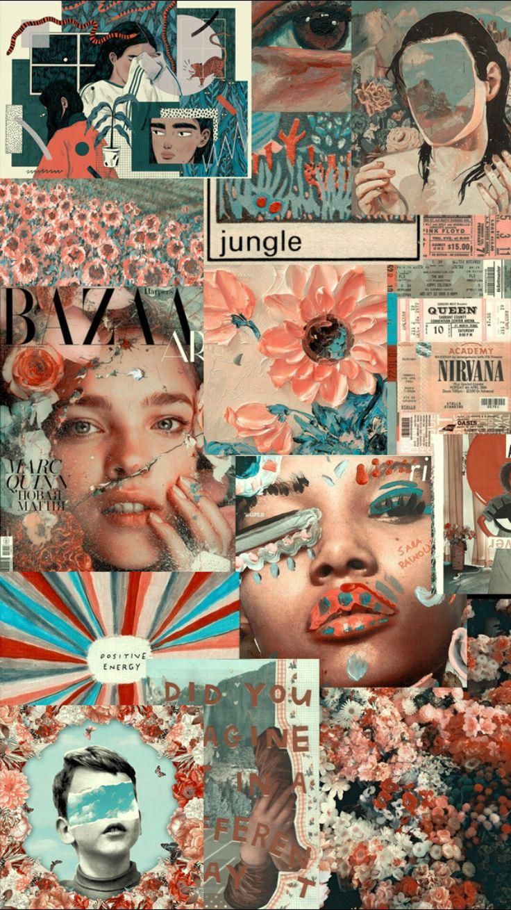 736x1309  free Скачать милые коллажные обои HD - Pixelstalk.net 