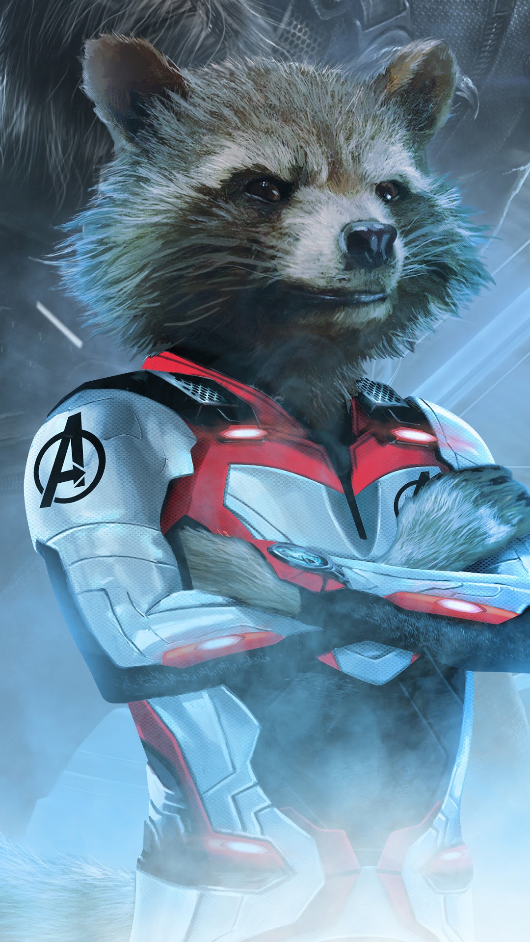 1080x1920 335331 Мстители: Финал Rocket Raccoon White Suit phone HD обои изображения фоны фотографии и картинки | Mocah.org HD Wallpapers