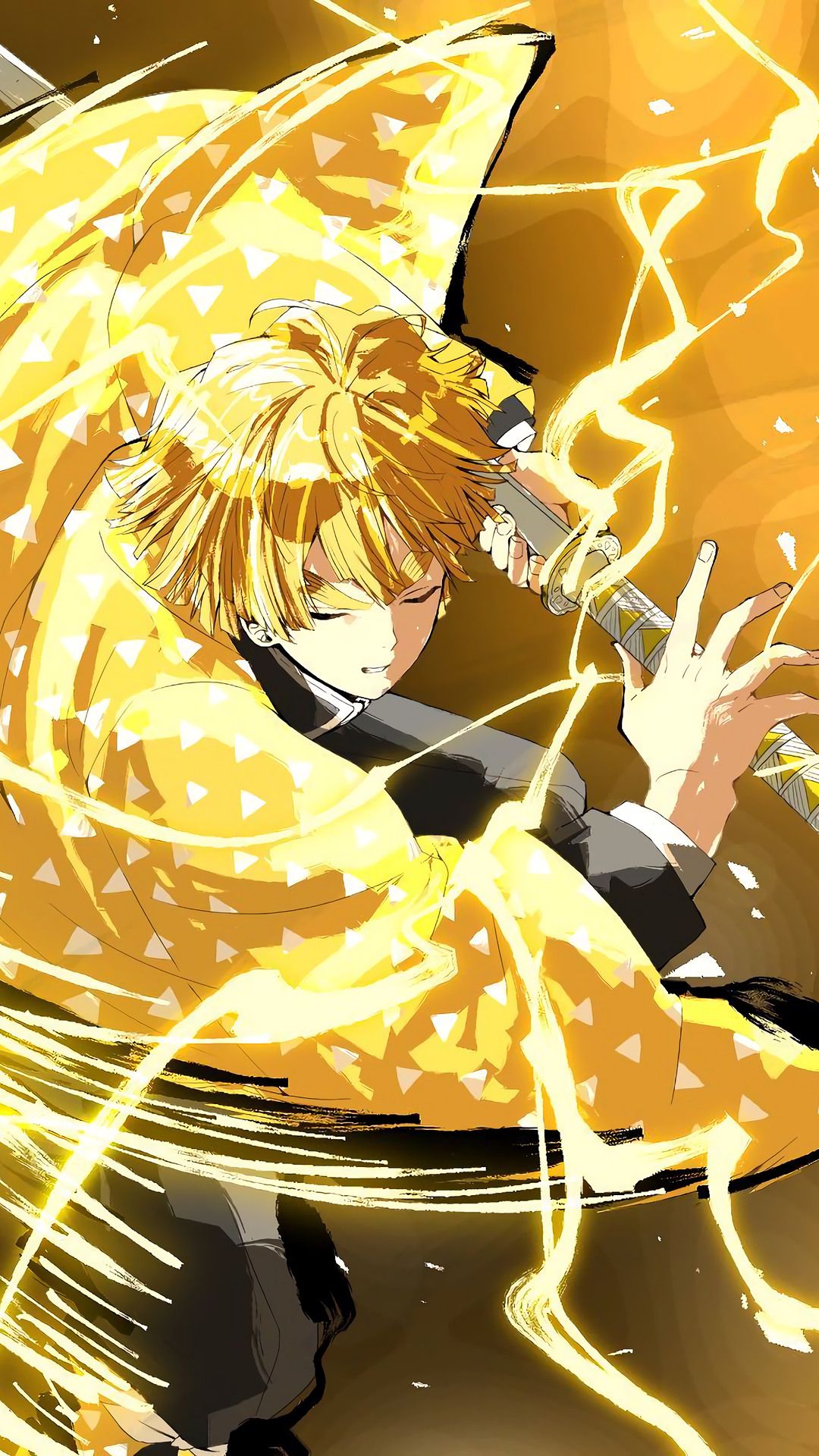 1080x1920  wallpaper Id: 327132 / Anime Demon Slayer: Kimetsu no Yaiba Phone обои, Zenitsu Agatsuma, 1440x2560 бесплатно скачать 