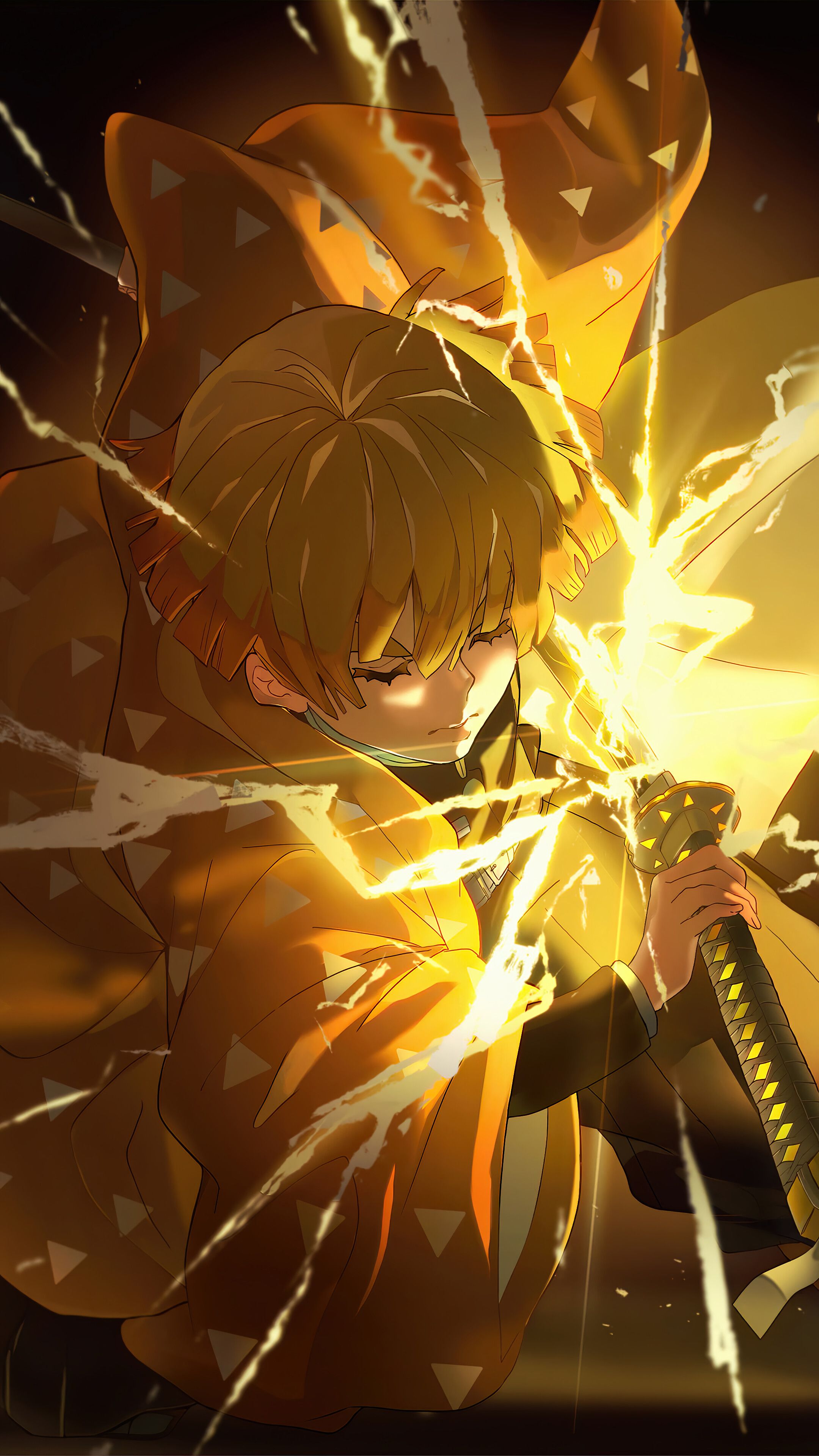 2160x3840   Zenitsu Agatsuma обои от ZAX7366 - Скачать на Zedge ™ | E51D