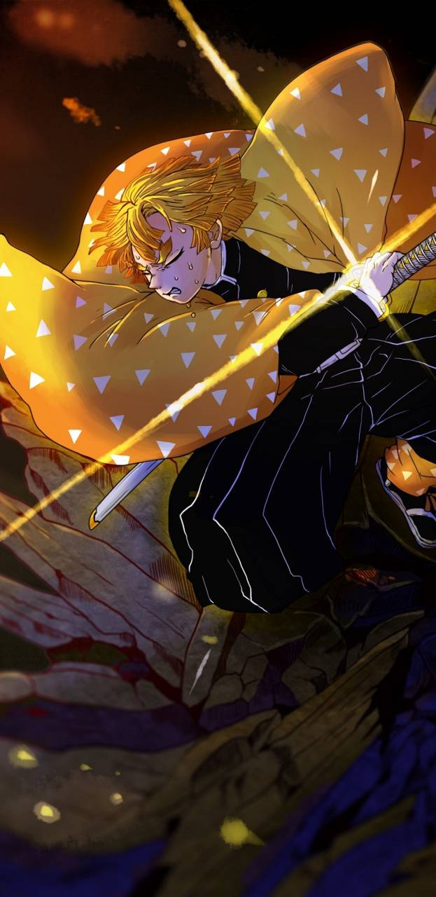 623x1280  Zenitsu Agatsuma from Kimetsu No Yaiba Anime Wallpaper Full HD ID:3987