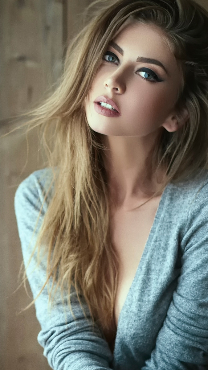 675x1200   Девочки Мобильные обои, волосы, блондинка, лицо, прическа, раскраска волос (#78223) - обоие 