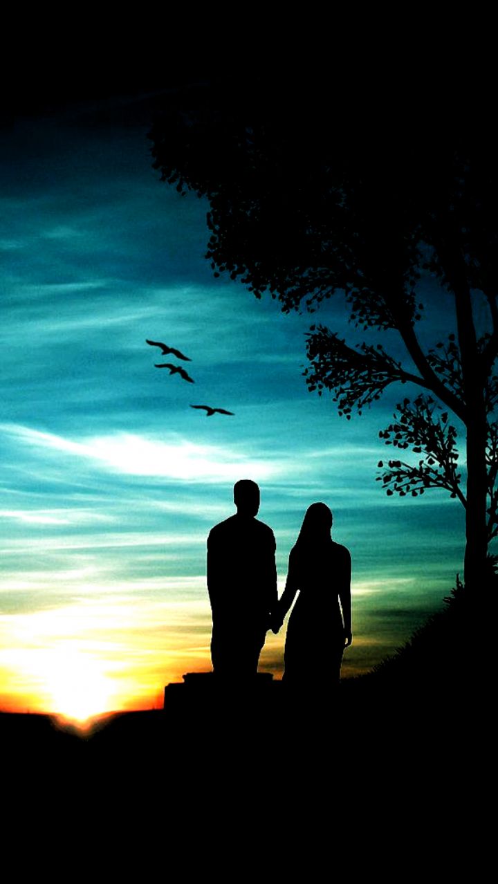 720x1278  Couple in Love, Romantic, Sky, Clorful, HD Телефонные обои | Peakpx