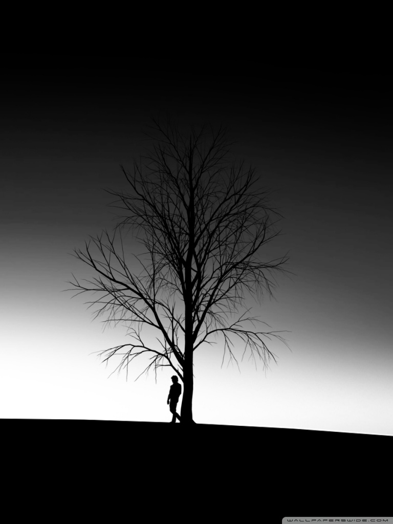 768x1024  Download wallpaper 938x1668 loneliness, lonely, bench, silhouette iphone  8/7/6s/6 for parallax hd background