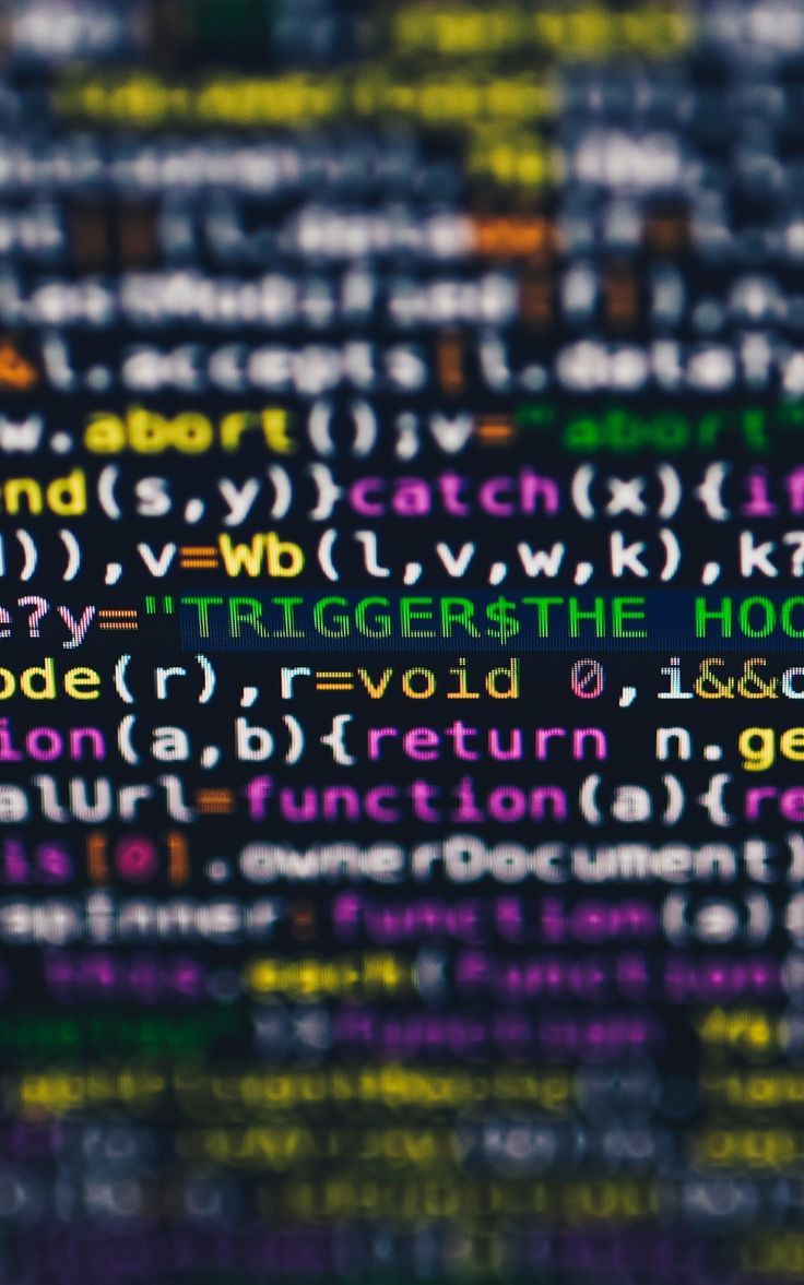 736x1177   Wallpaper Letters разноцветный код размытый экран | Кодирование, высшие обои, буквы 