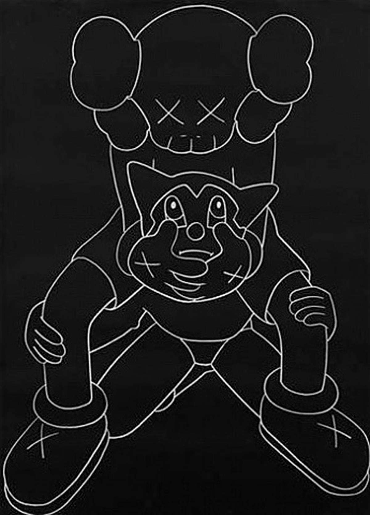 Нарисовать kaws поэтапно