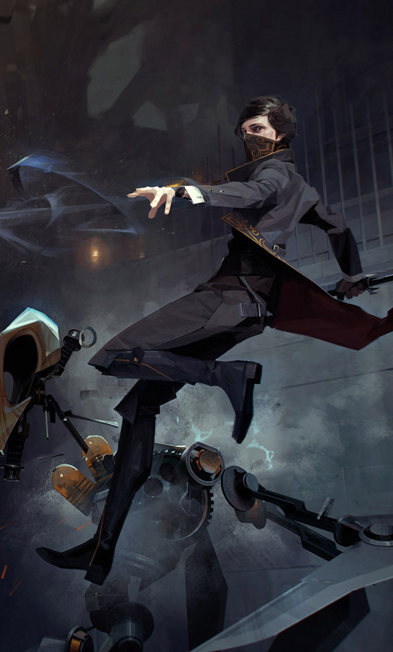 1280x2120  full HD 1080p Dishoned Phone Walpaper - Dishonored Corvo's Mask