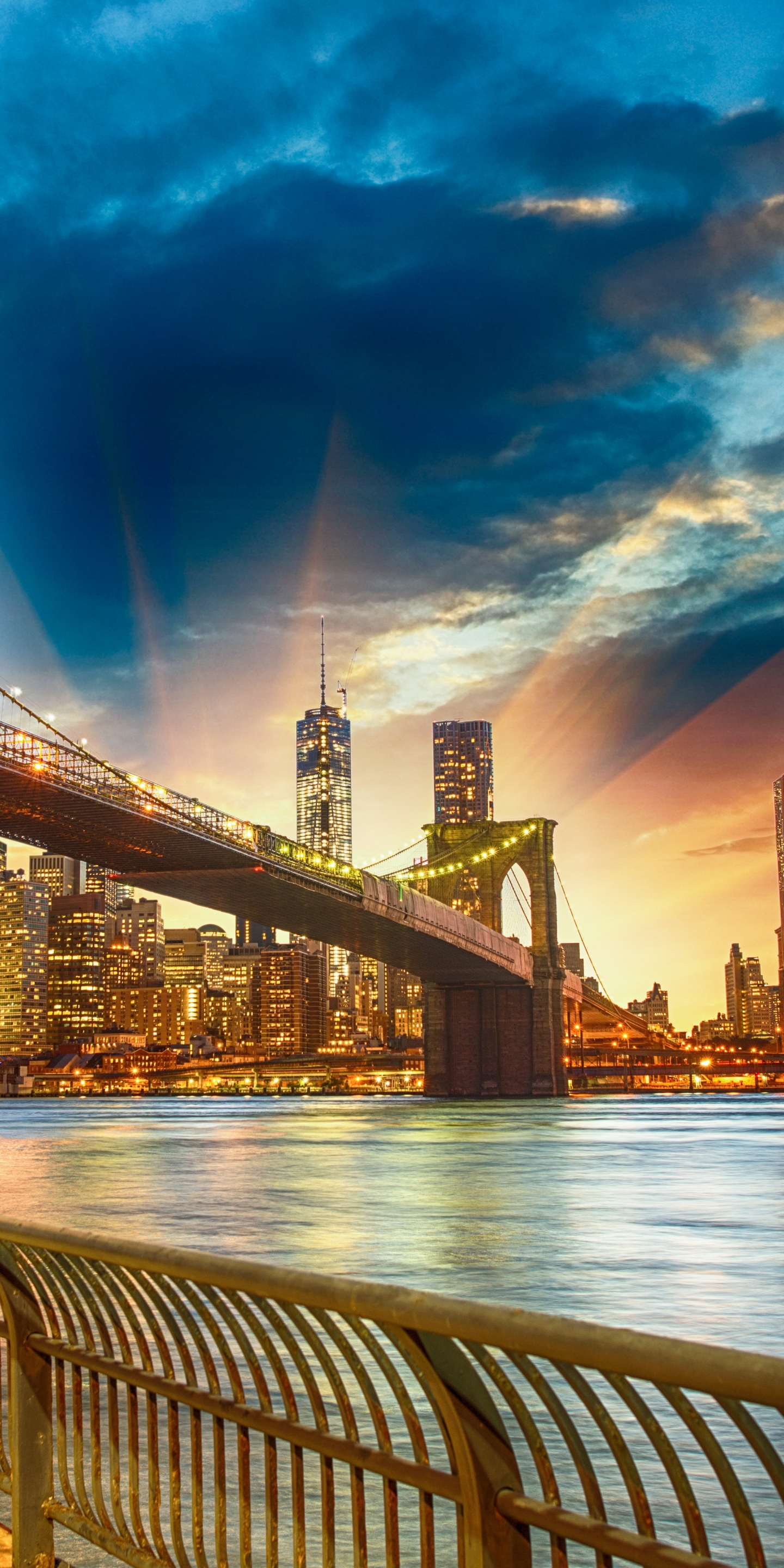 1440x2880 brooklyn Bridge NY Fotokunst Auf Plexiglas und Dibond | Xiart -