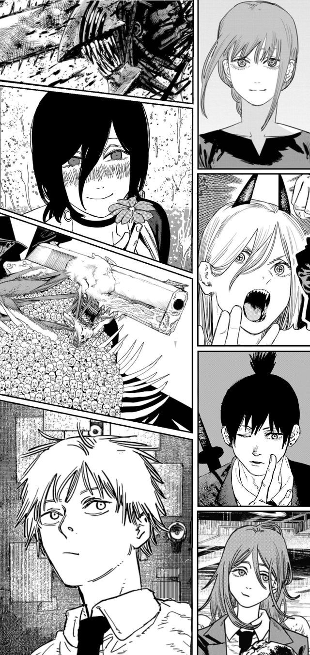 640x1351   Лист в Твиттере: \ "Человек с бензопилом. / Twitter