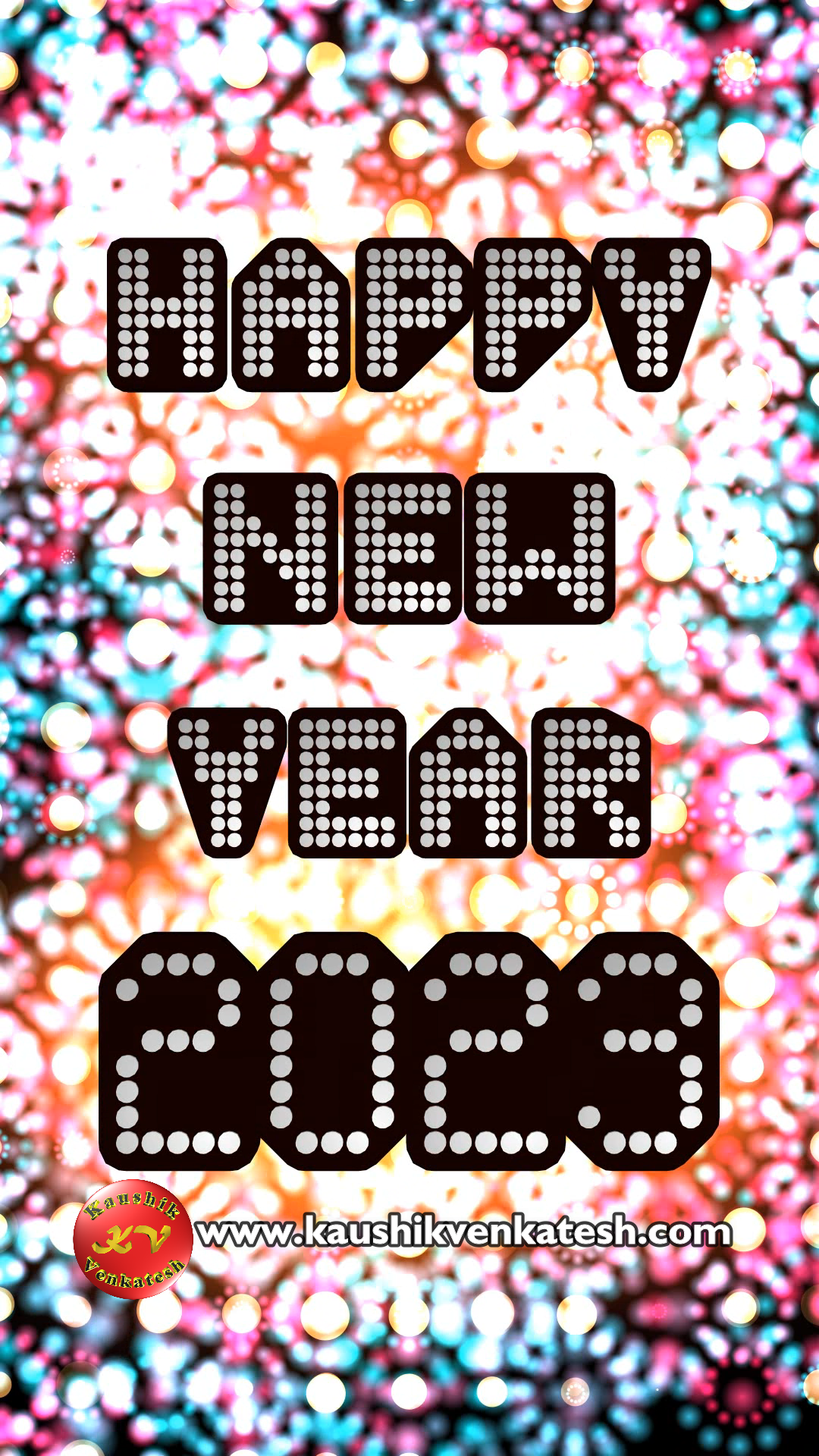 1080x1920  premium vector | С Новым годом 2023 Праздничный рисунок на цветовом фоне. Празднование/Новый год, #7001 