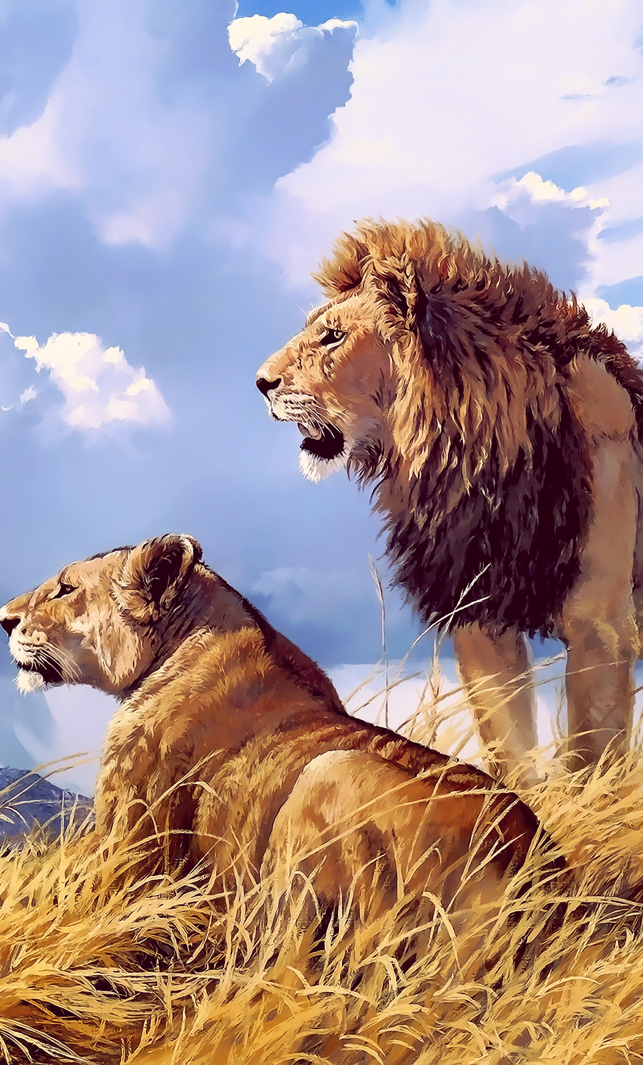 1280x2120 lion обои HD APK для Android Download