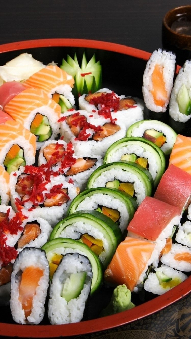 750x1334  SUSHI Телефон Обои - обои пещера 