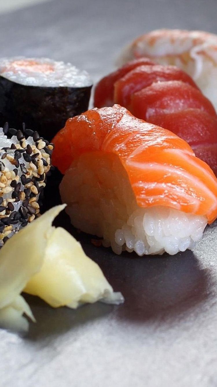 750x1334   Wallpaper Id: 410507 / Food Sushi Phone обои, морепродукты, рыба, 1080x1920 бесплатно скачать 