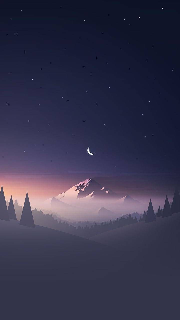 720x1280  download Night Mountain Wallpaper от jafar_xf - E2 - бесплатно на Zedge ™. Просмотрите миллионы популярных FL… | Обои по декорациям, ландшафтные обои, горные обои 
