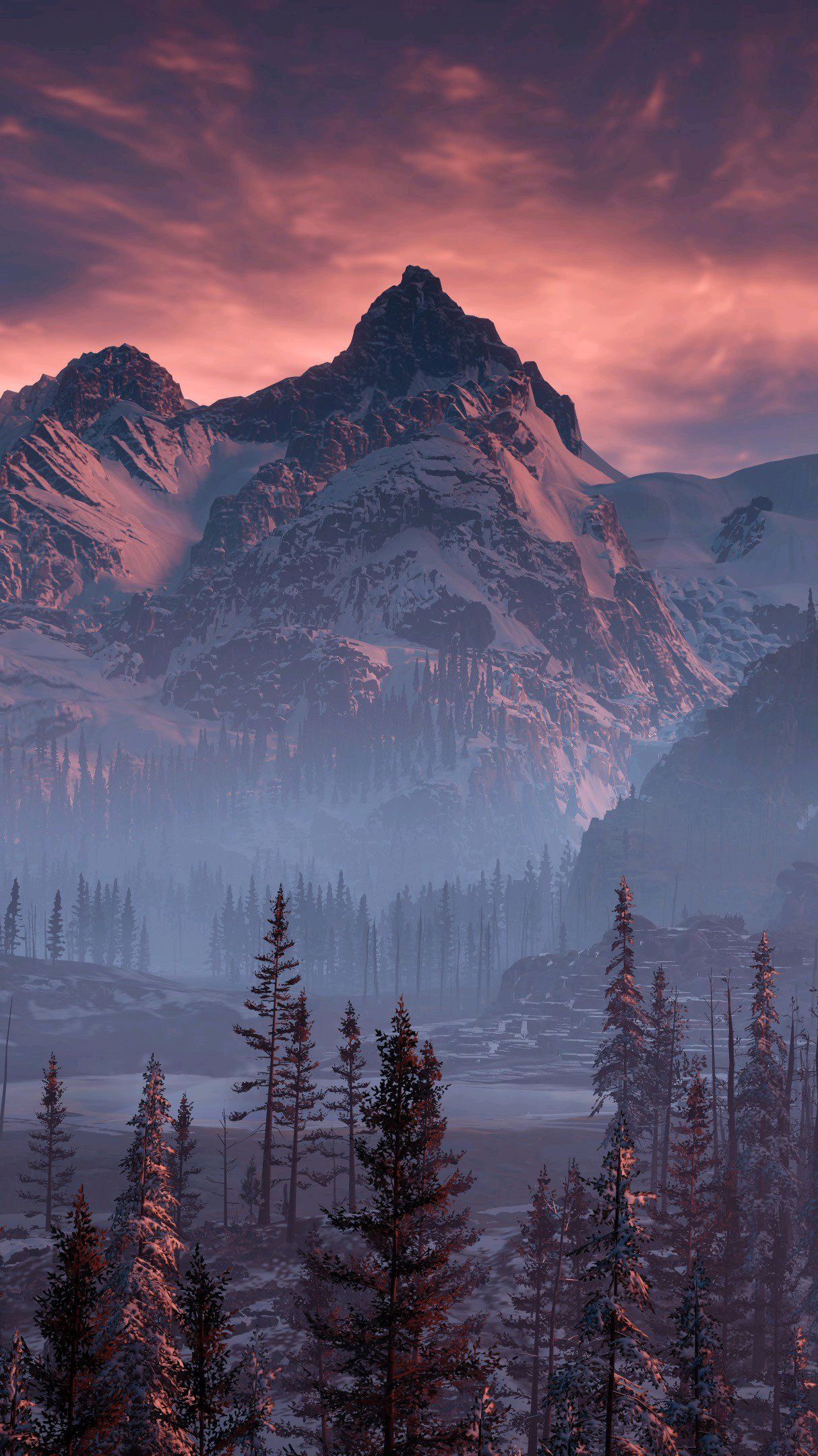 1214x2160   Снежный путь, лес, природа, ночь, трасса, деревья, зима, HD Телефон Обои | Peakpx