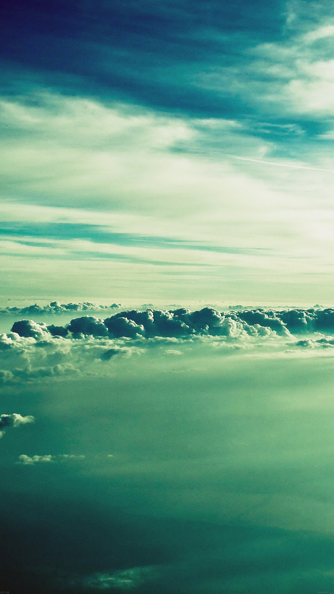 1080x1920  fluffy Clouds Sky View-Best HTC One Walpapers