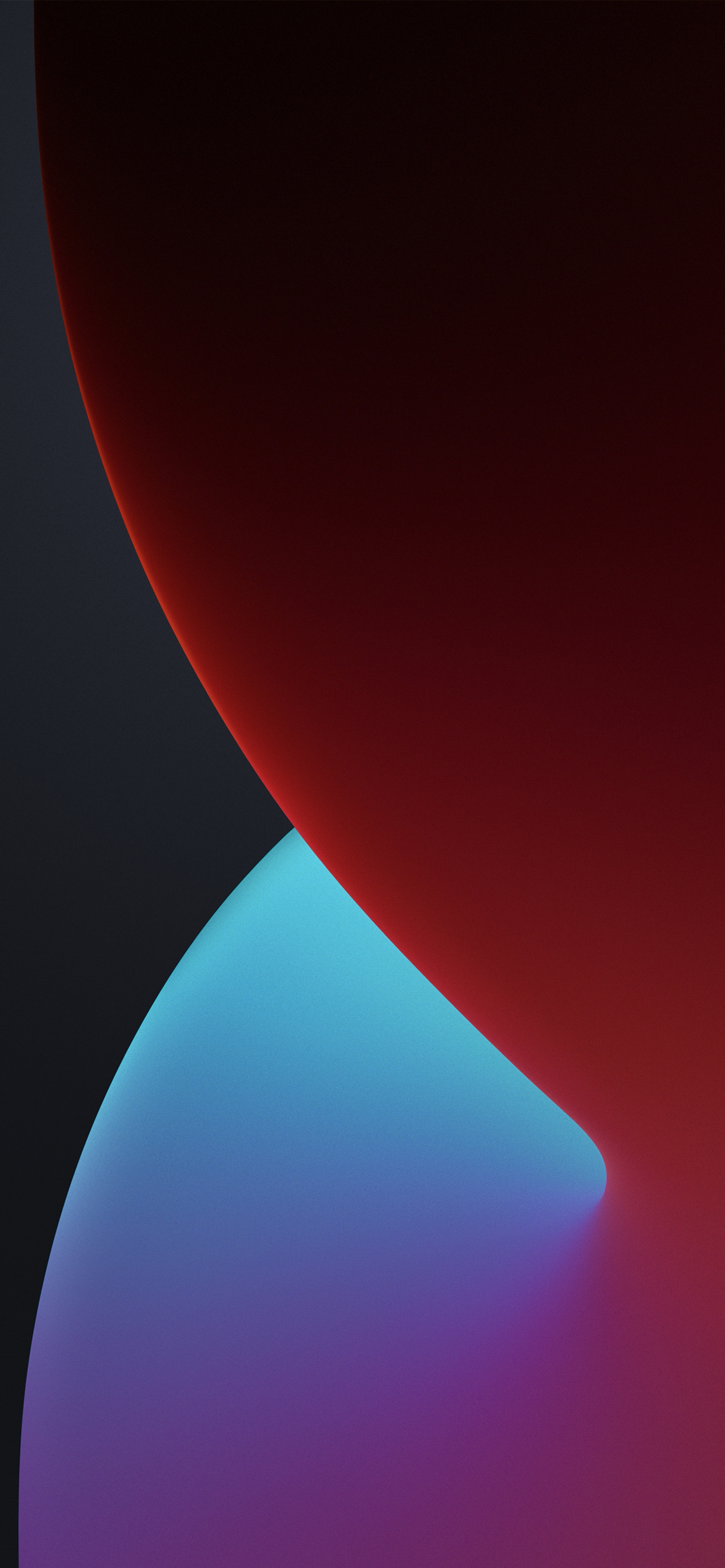 1420x3073  IOS 14 Обои 4K, WWDC, 2020, iPhone 12, Black/Dark, #1447 