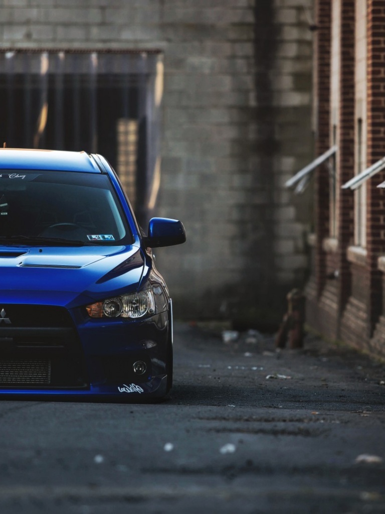 Mitsubishi Lancer EVO X ночь