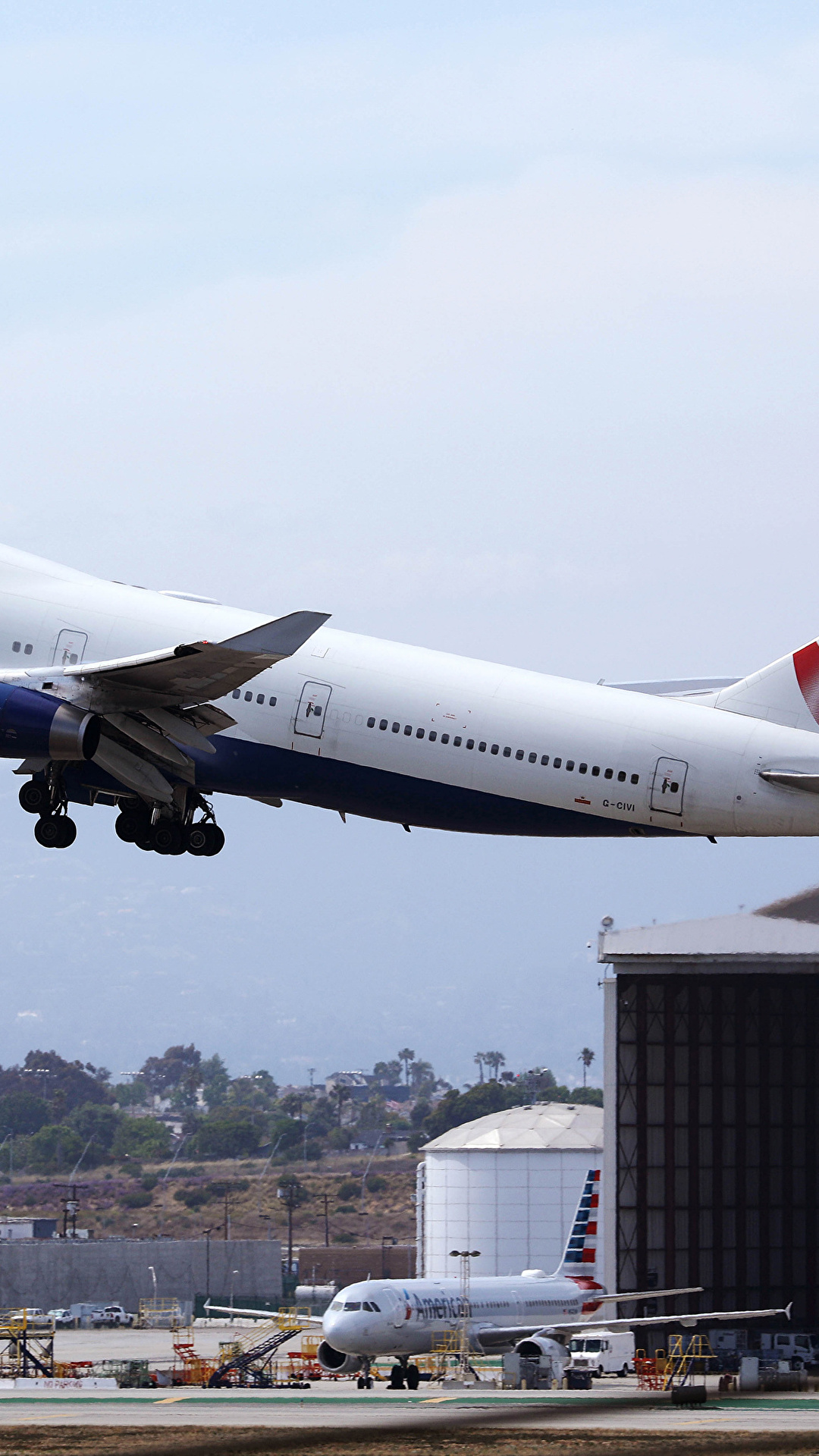 1080x1920  Wallpaper Самолет Boeing Пассажирские самолеты взлетают 1080x1920