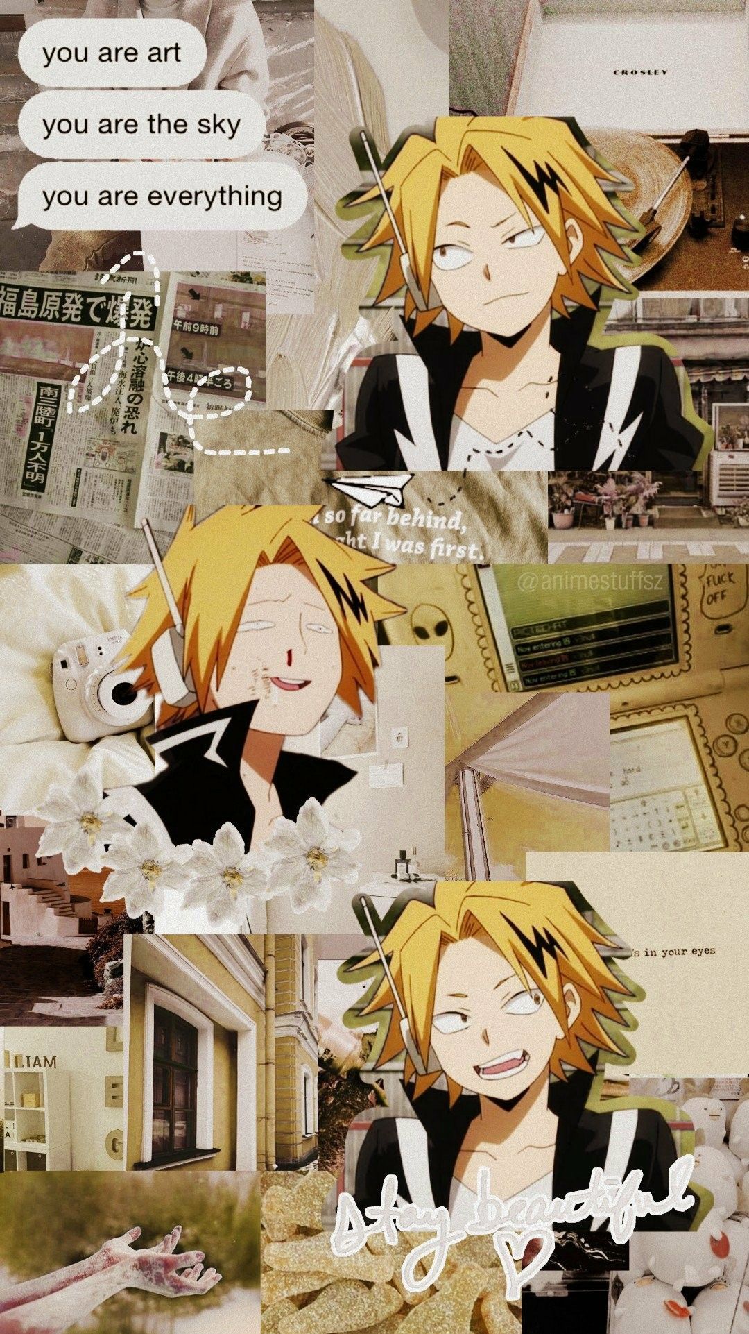 1080x1922 denki kaminari lockscreen | ЧЕЛОВЕК ПИКАЧУ, Аниме -Фон, Аниме 