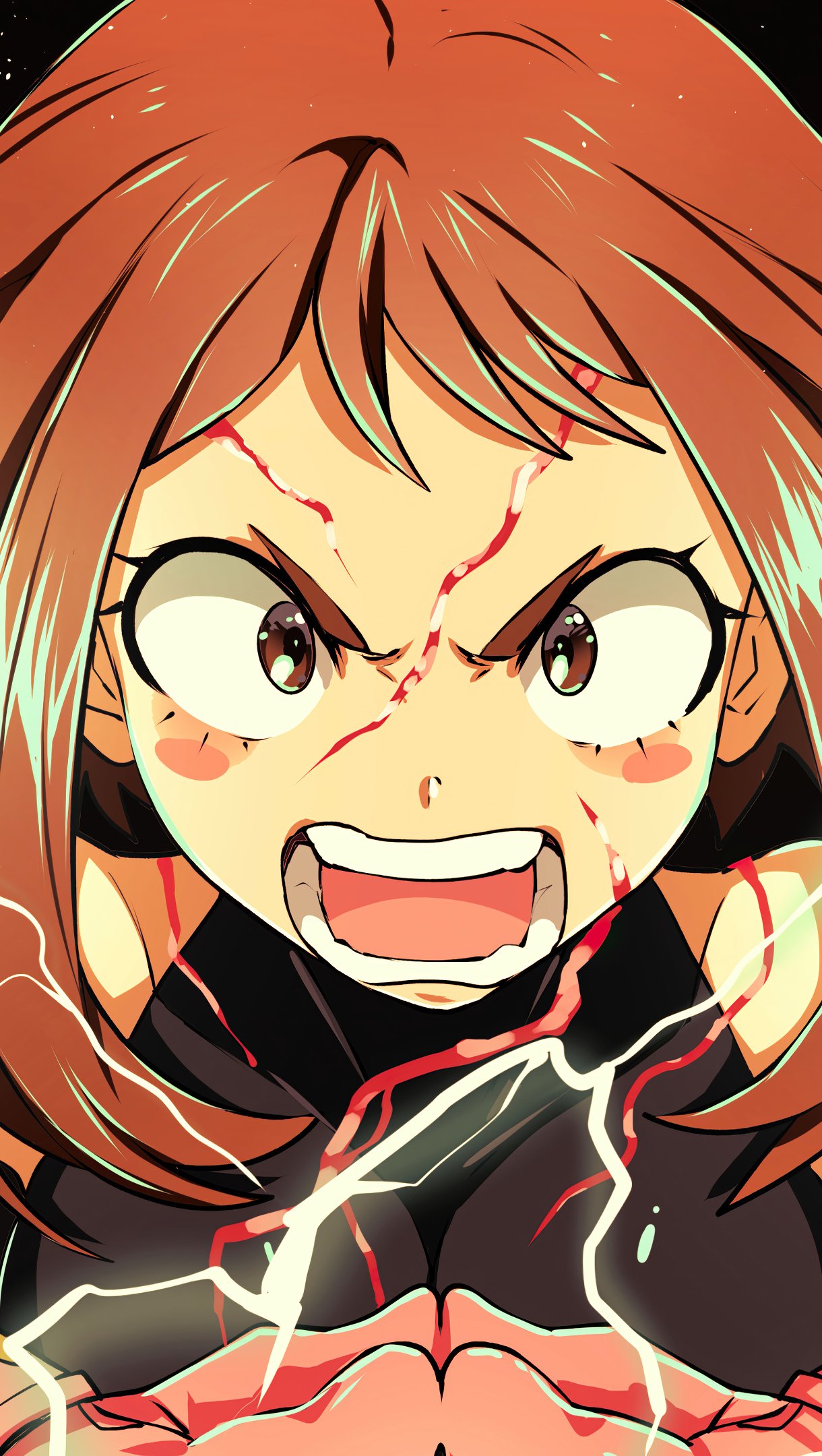 1220x2160  uraraka ochako обои 💖🍡 | Прохладные аниме обои, милые аниме обои, Hero Wallpaper