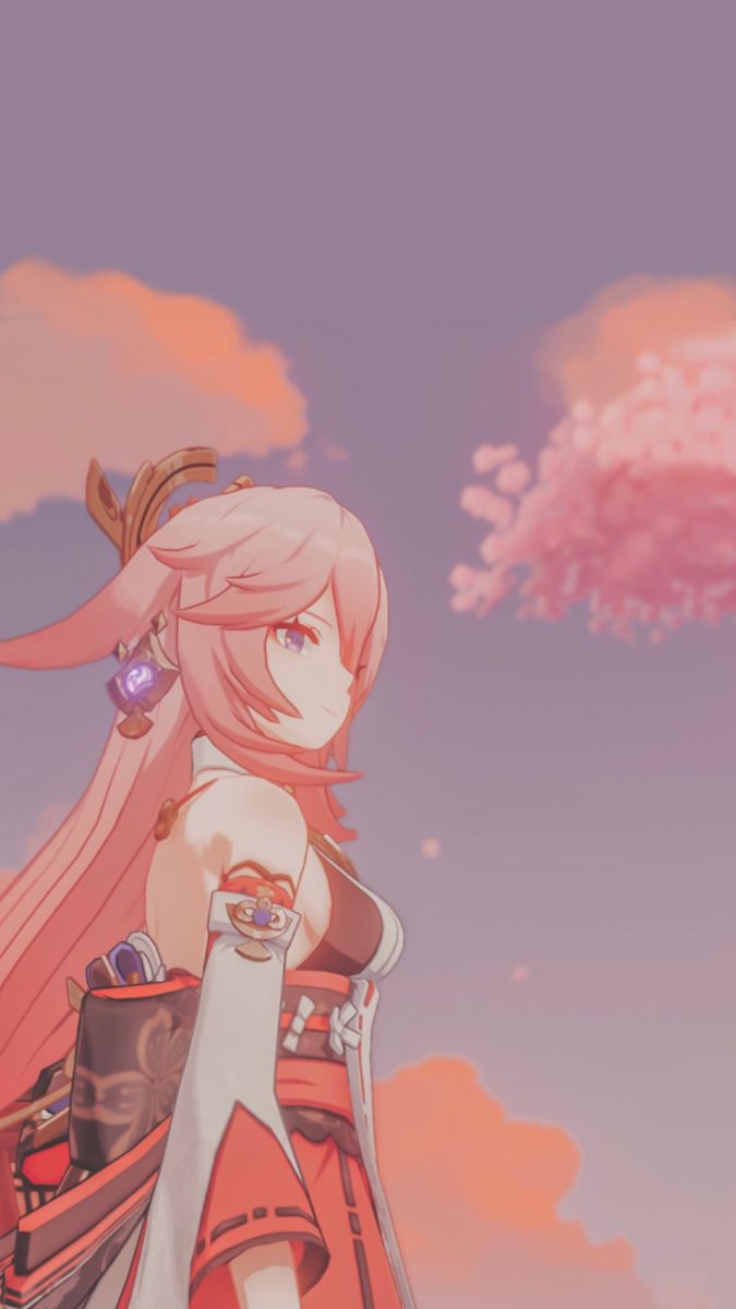 675x1200  yae miko genshin incke 🌸 4k Телефон iPhone #4861c 