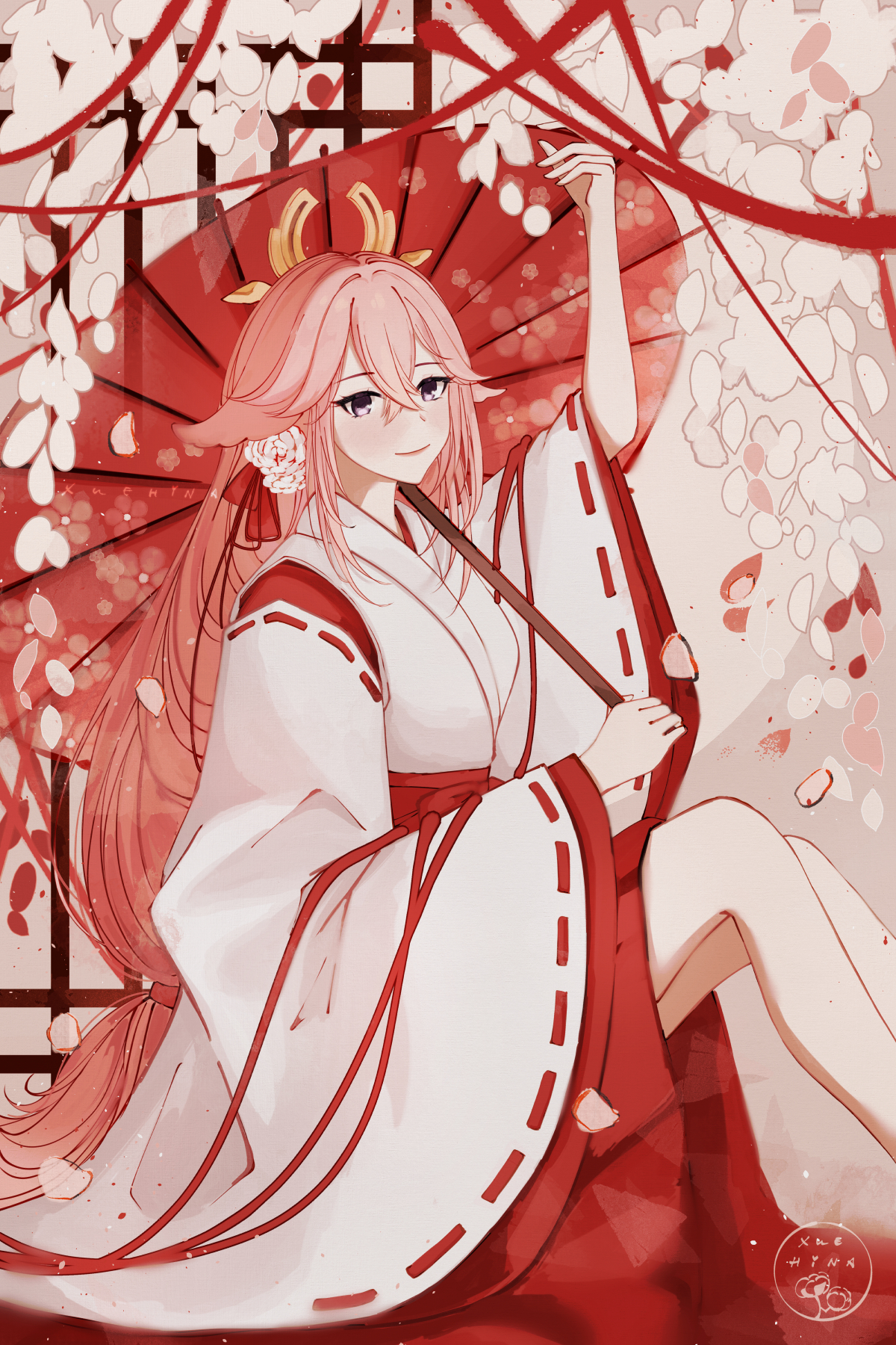 1200x1800   Raiden Shogun Yae Miko 4K Телефон iPhone обои № 6451B 