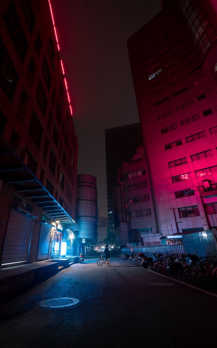 736x1177  street Night City Art HD 4K обои № 8.1507 