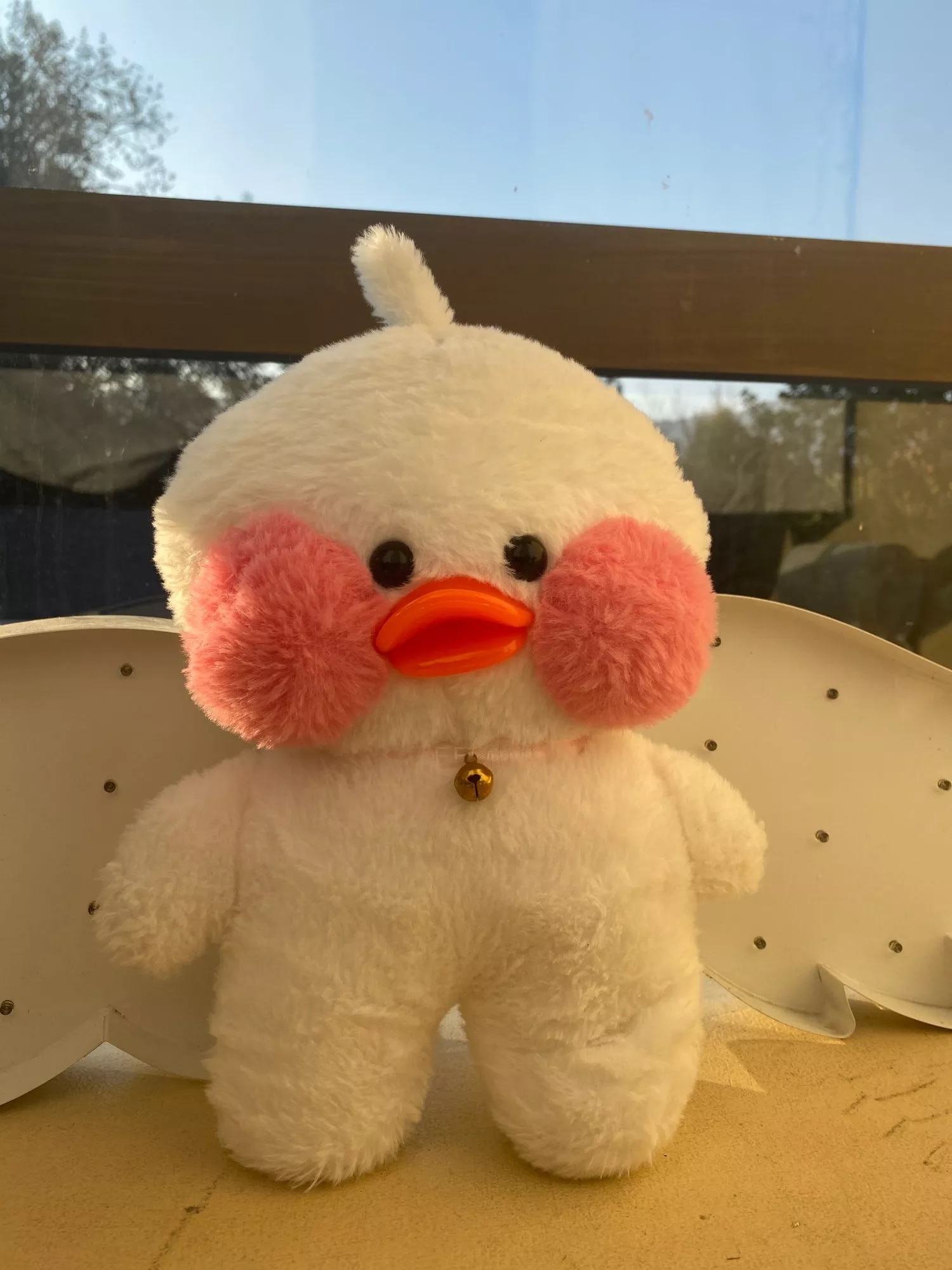 1500x2000  Kawaii Dos Desenhos Animados Lalafan 30 Cm Cafe Duck Plush Toy Stuffed Macia pato boneca животные Travesseiro Presente de aniversário para crianças miúdos | Shopee Brasil