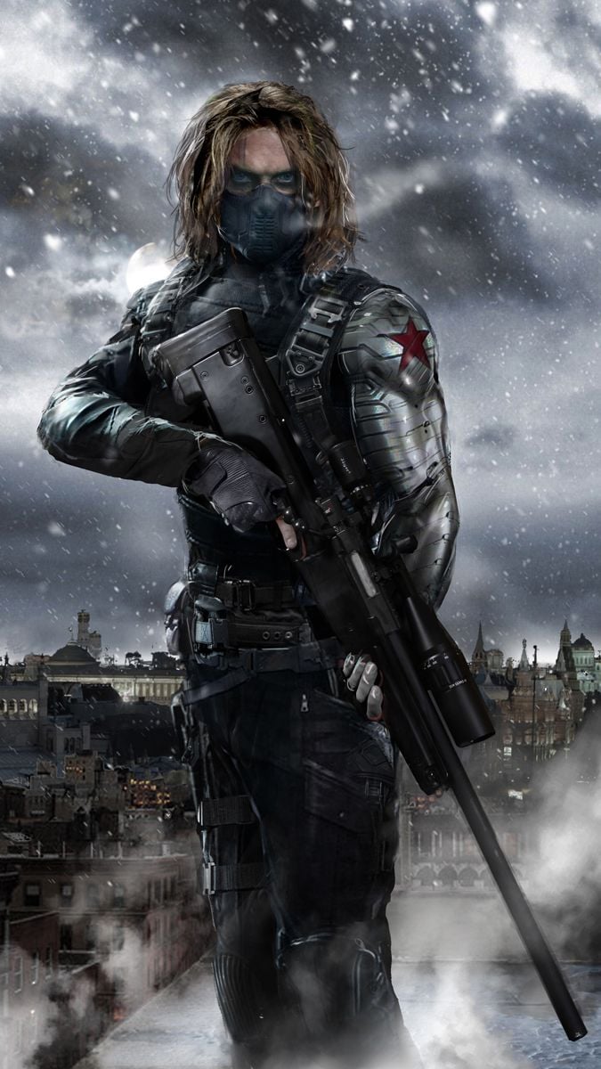 675x1200  WINTE Soldier Android обои - обои пещера 