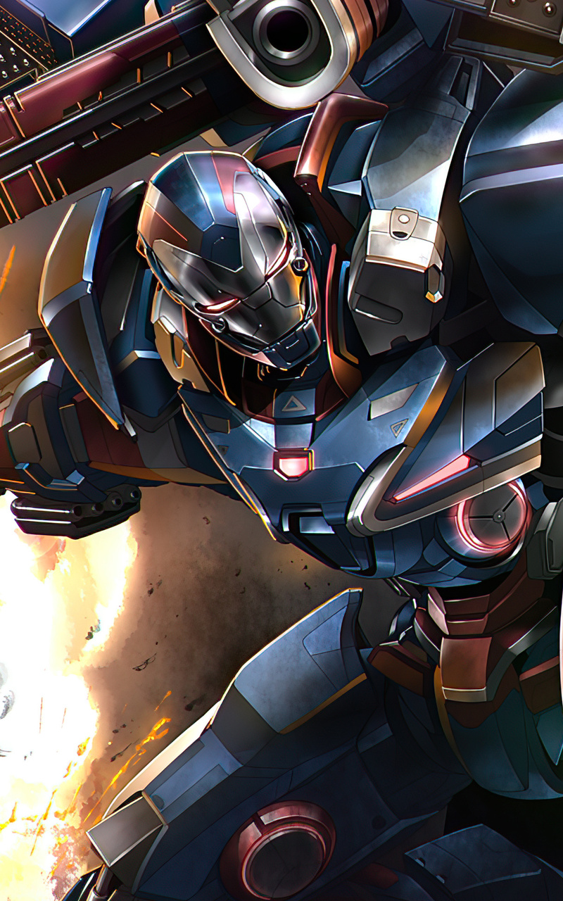 800x1280   Iron Man War Machine - iPhone обои: обои для iPhone 