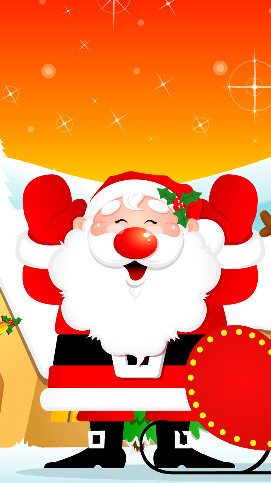 1080x1920  SANTA CLAUS PICARIT, Vintage, Holiday, Santa HD обои | Обои Flare