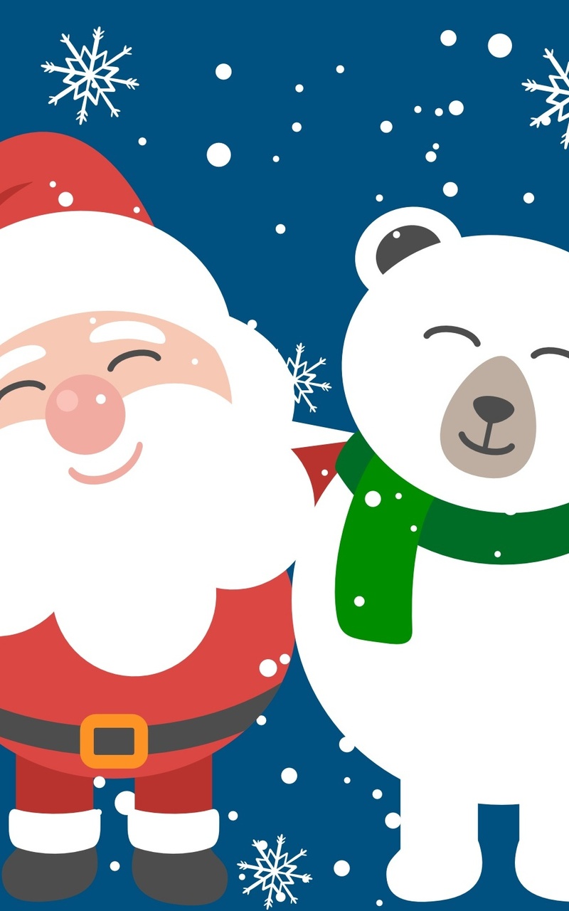 800x1280   Санта-Клаус обои: Рождественские фоны APK для Android Download