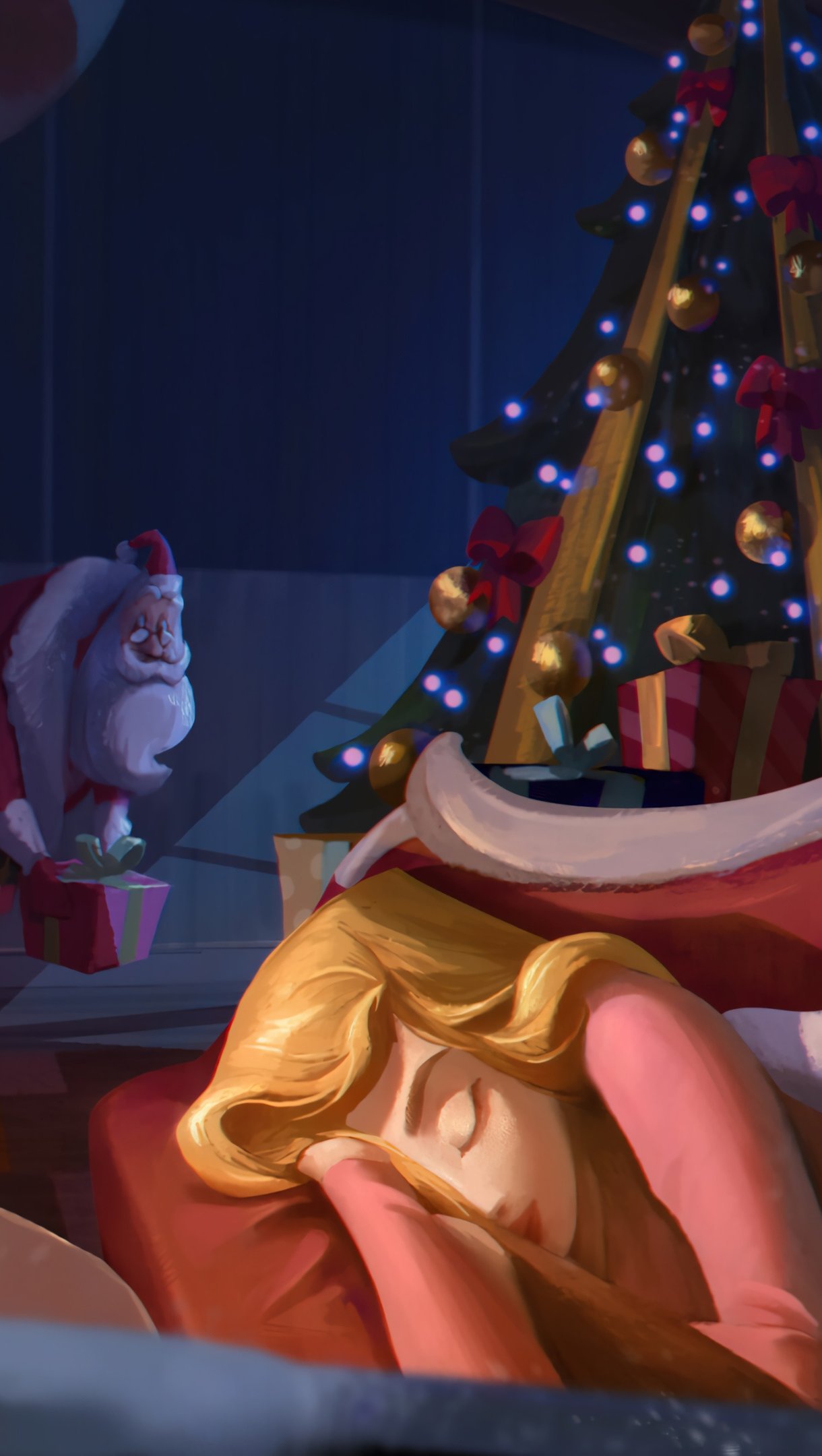 1220x2160  HD Санта -Клаус Обои 4K APK VOOR ANDROID Скачать 