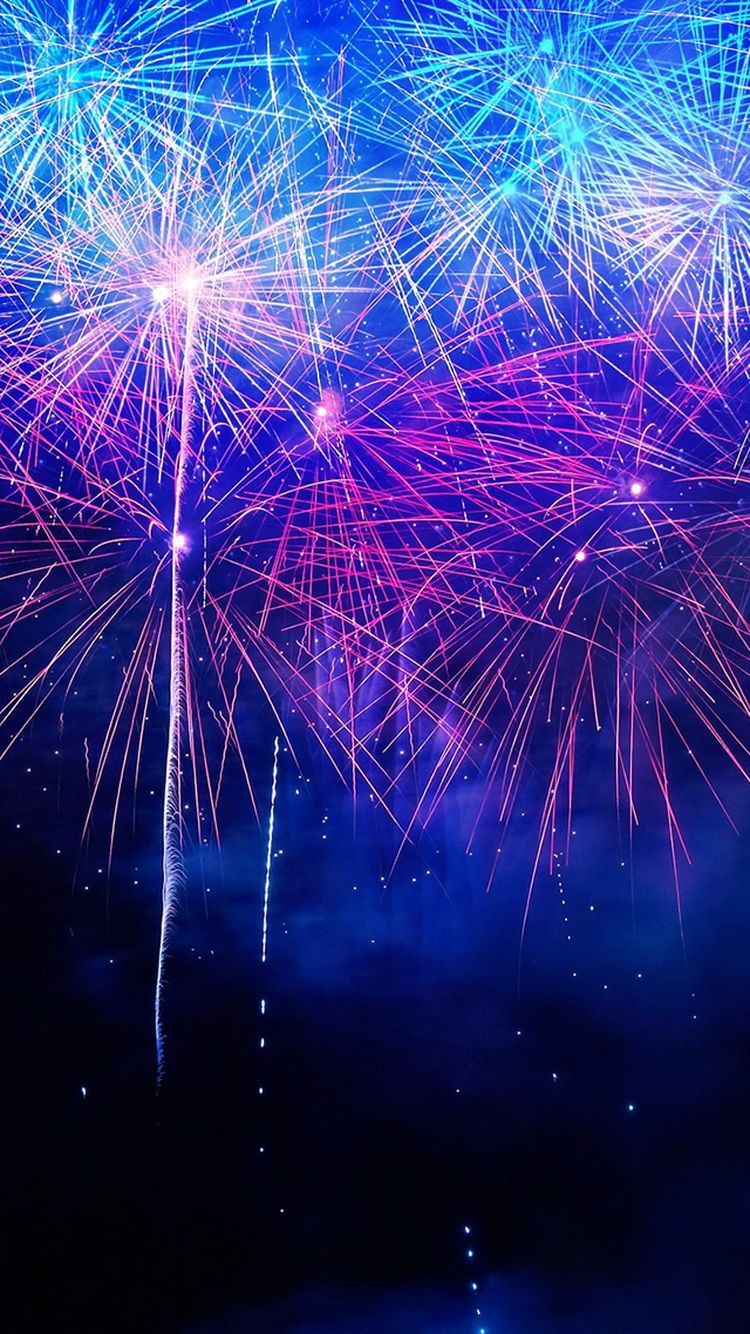 750x1334  intependence Day Fireworks Обои для iPhone