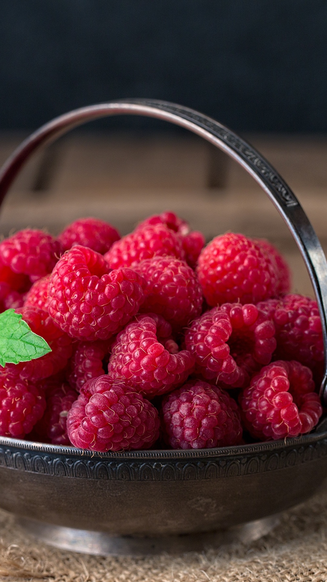 1080x1920  Desktop Обои Bowl Raspberry Food 1080x1920