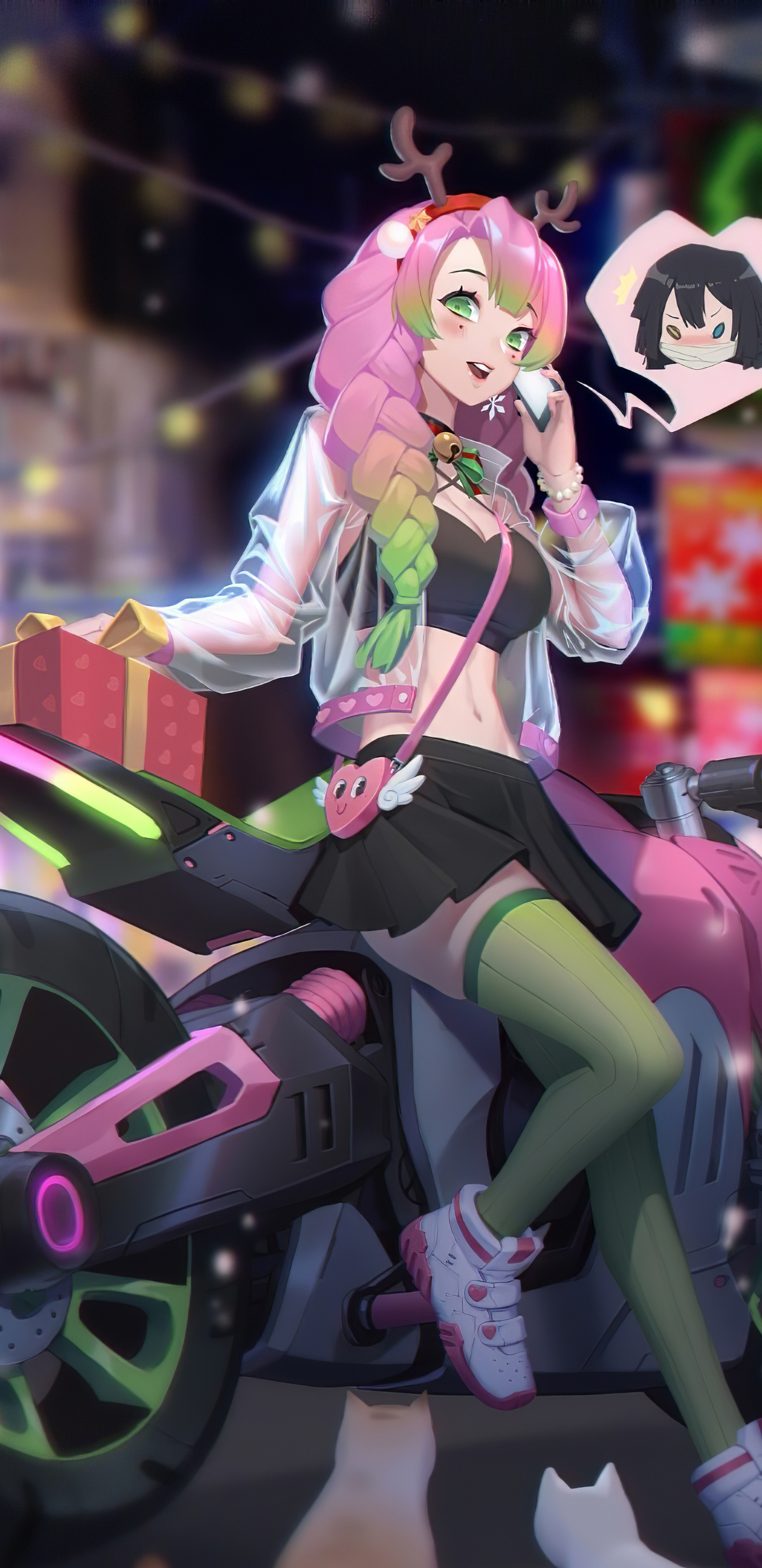 1440x2960   Представляет рождественские обои-пещера обоев 