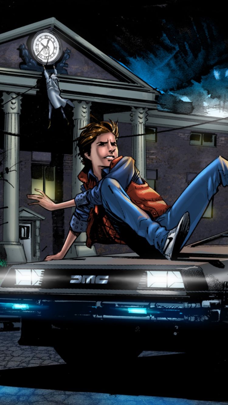 750x1334  marty McFly Wallpapers - обои пещера 