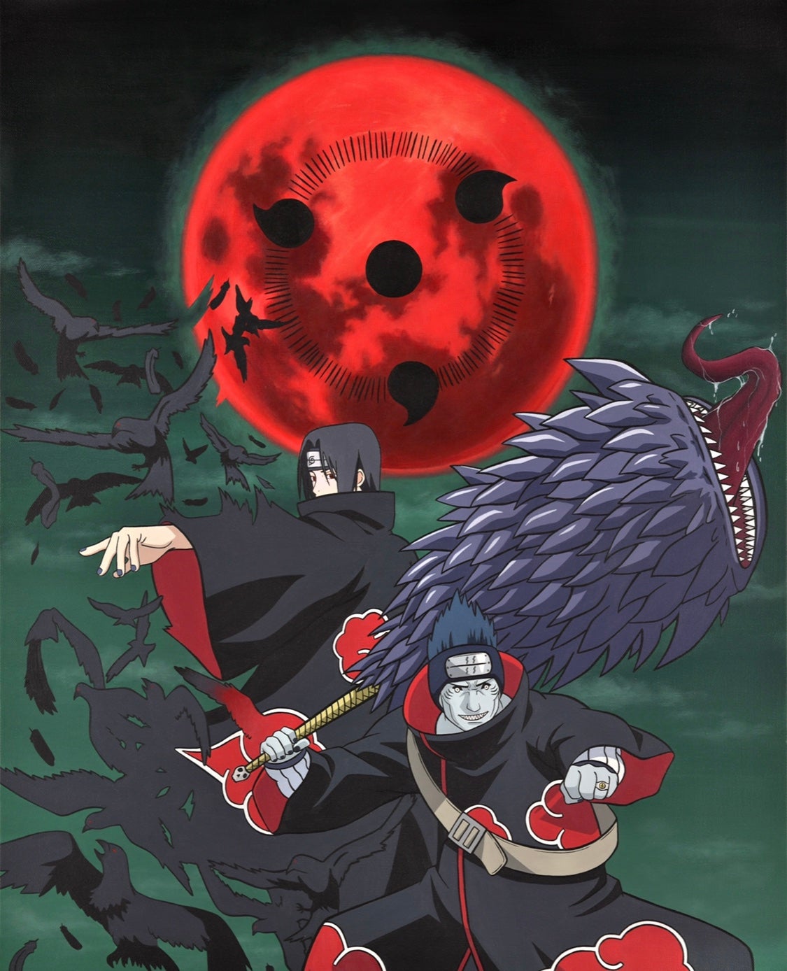 1125x1388  itachi Uchiha и Kisame Hoshigaki Fan Art | Jennsartofficial